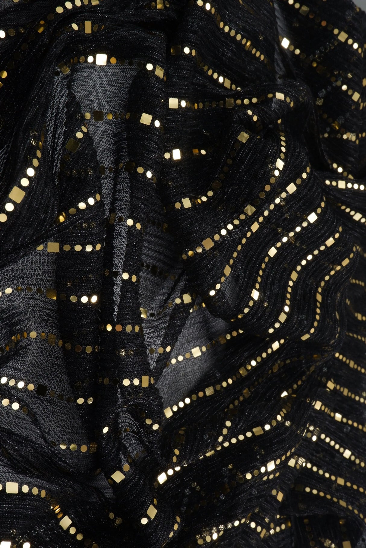 1 Yard Polyester Metallic 55 GSM Pleat Trans Fabric Sheer Soft 57" Width