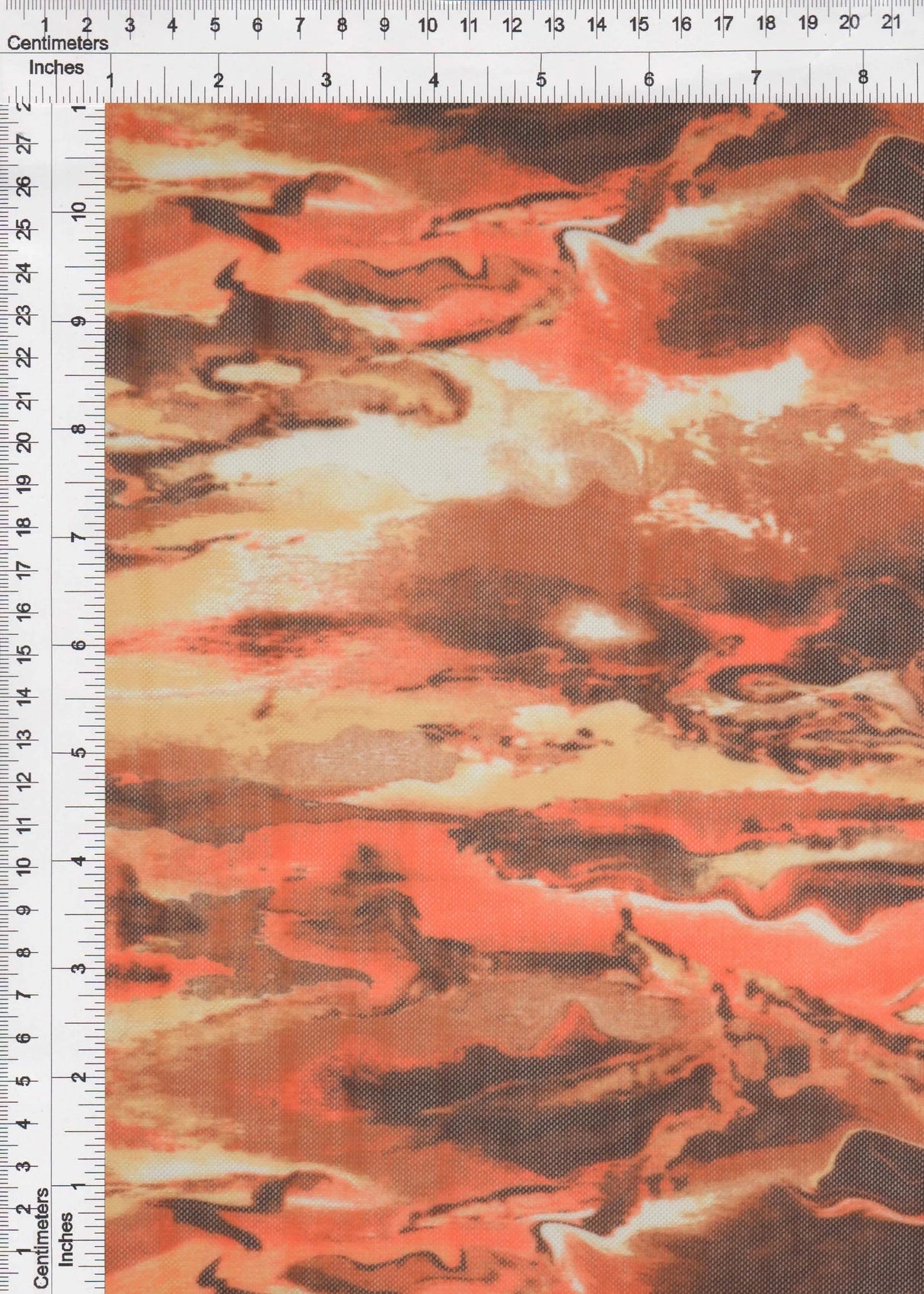 1 Yard Digital Abstract Mesh Knit Fabric, 54'' Wide Polyester Spandex Blend