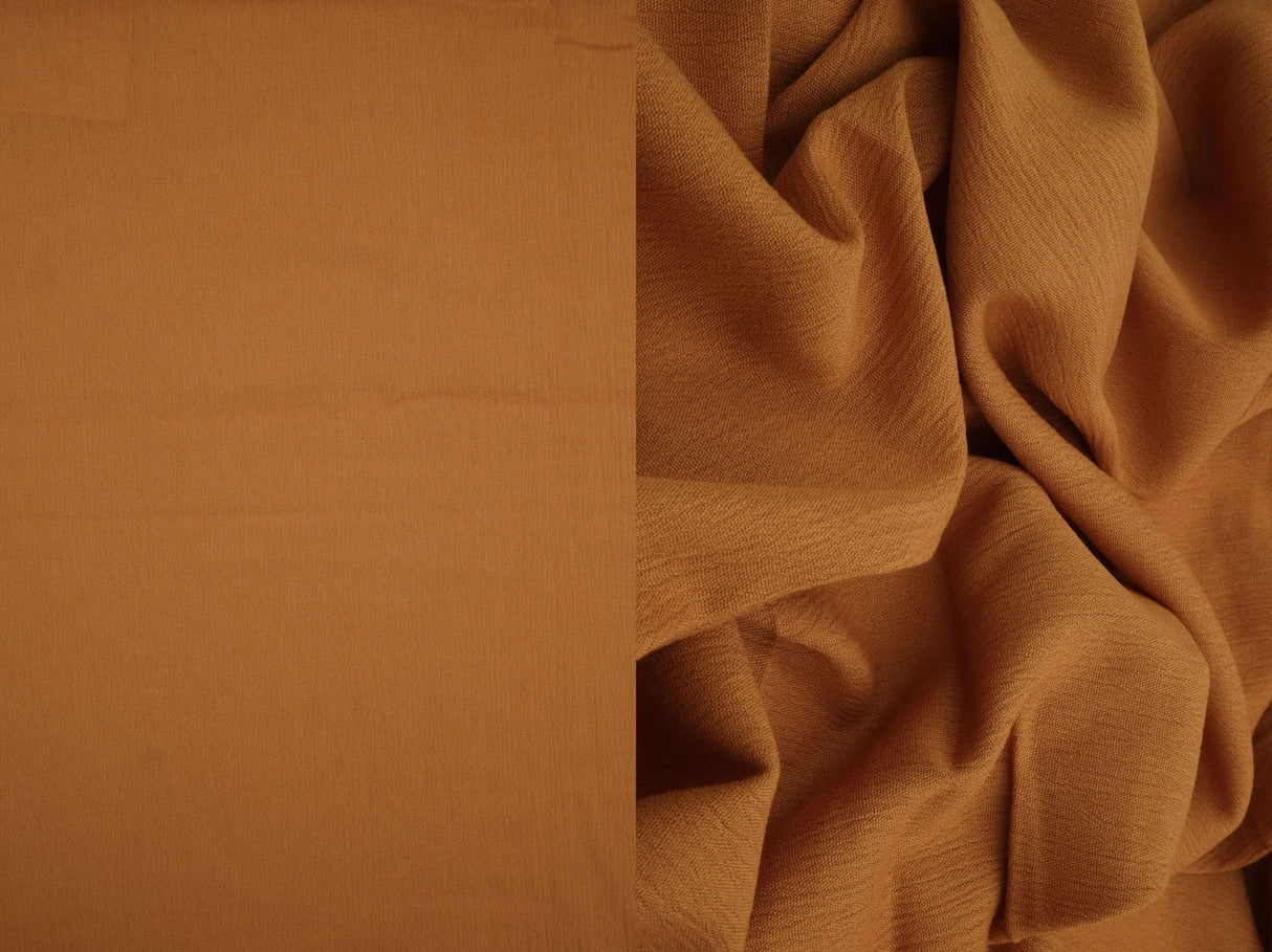 1 Yard Rayon Crepon Solid Woven Fabric Textured Soft Drapery Accent 50/51" Width