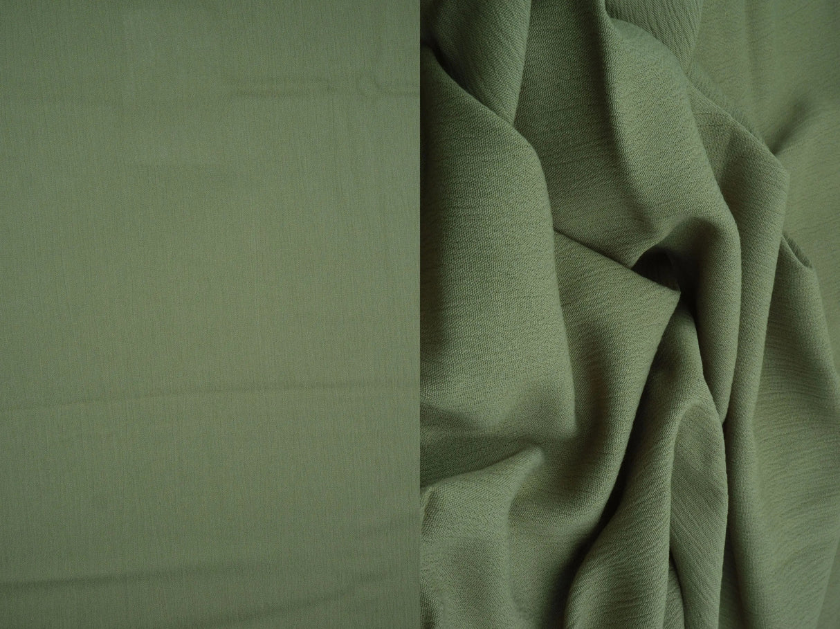 1 Yard Soft Rayon Crepon Fabric Solid Woven Textured Drapery Accent 50/51" Width