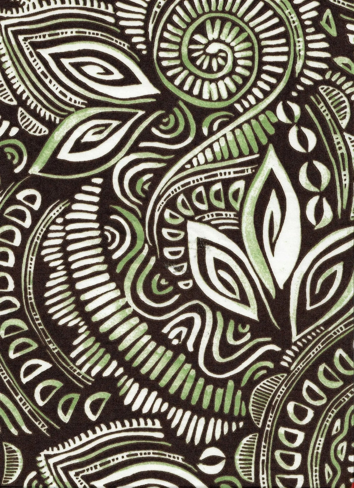 1 Yard Polyester Spandex 190 GSM DTY Tribal Boho Print Fabric Soft 58/60" Width