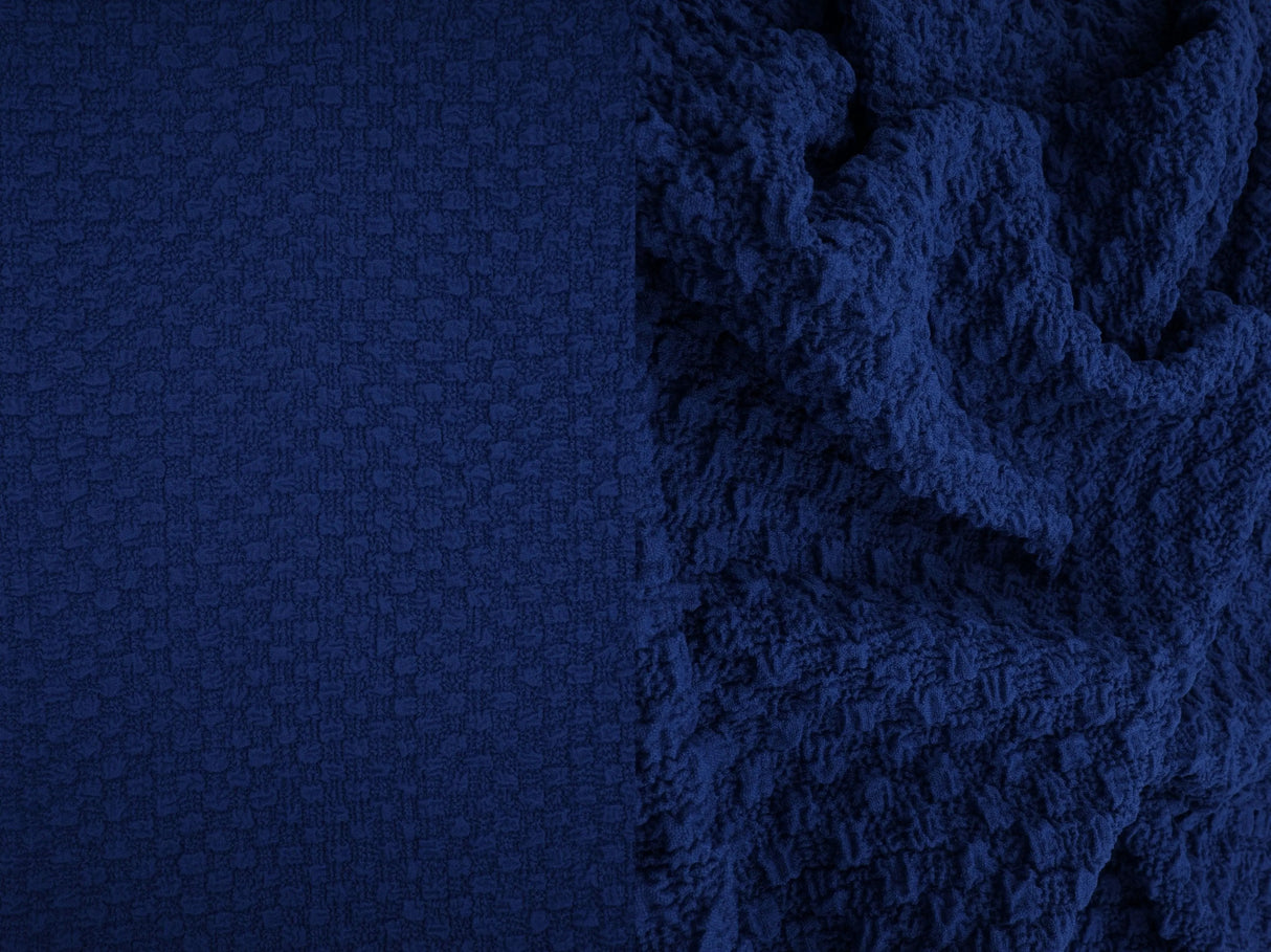 1 Yard Cauliflower Jacquard Knit Fabric, 59/60? Wide Polyester Spandex Blend
