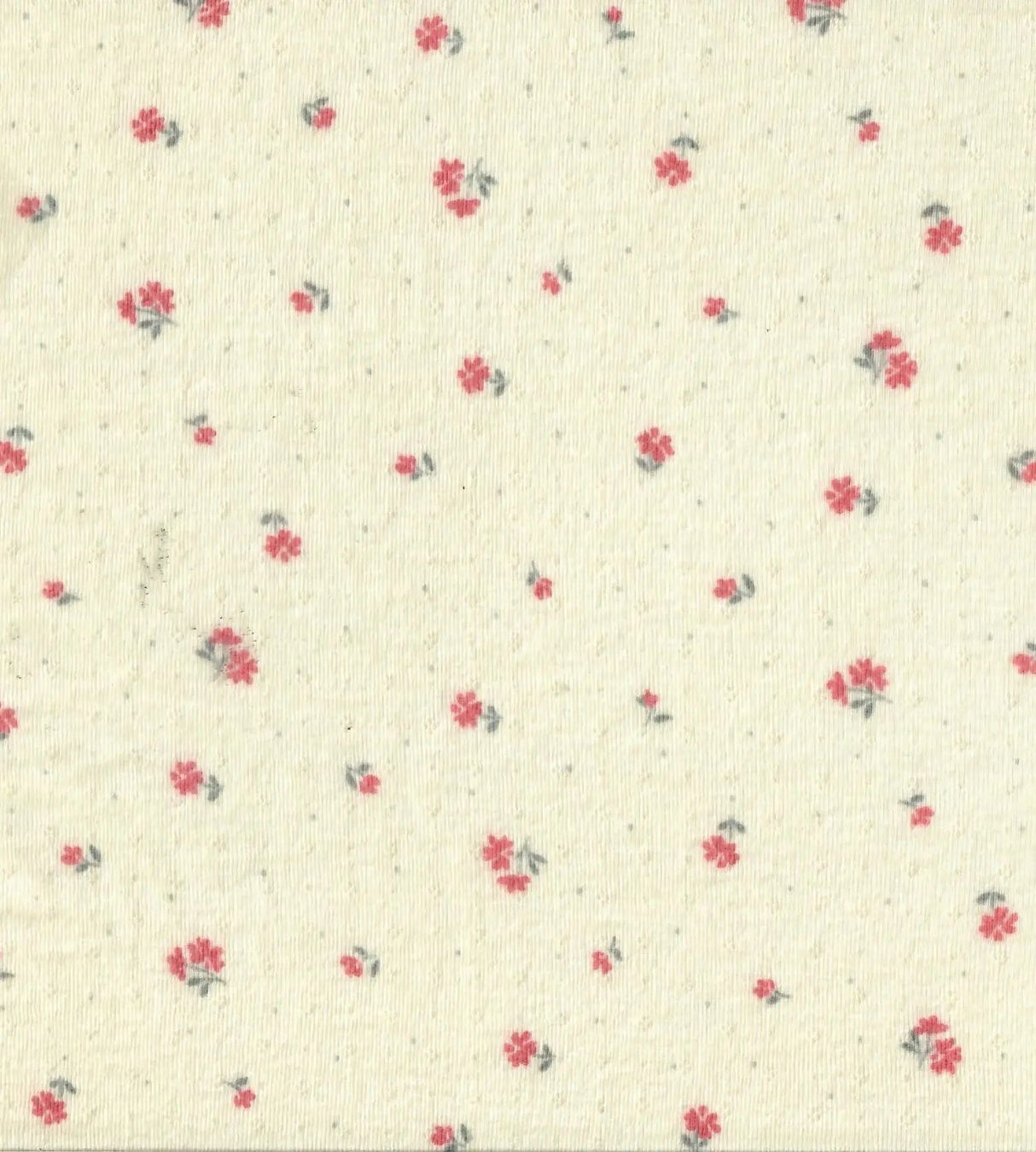 1 Yard Ditsy Pointelle Print Knit Fabric, Cotton Style Stretch 61/63 Inches Wide