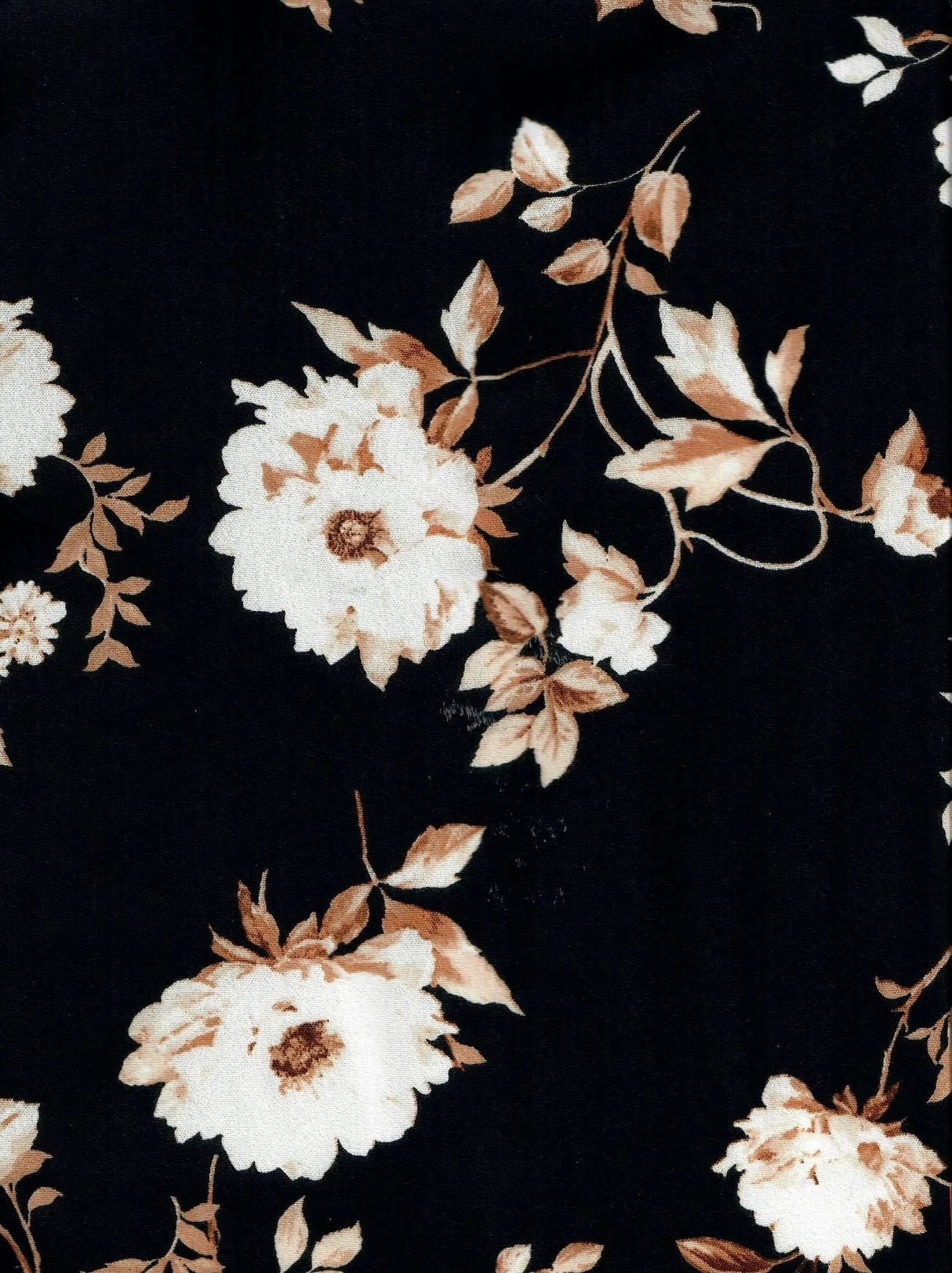 1 Yard Floral Airflow Cey Print Fabric, 58/59'' Wide 100% Polyester