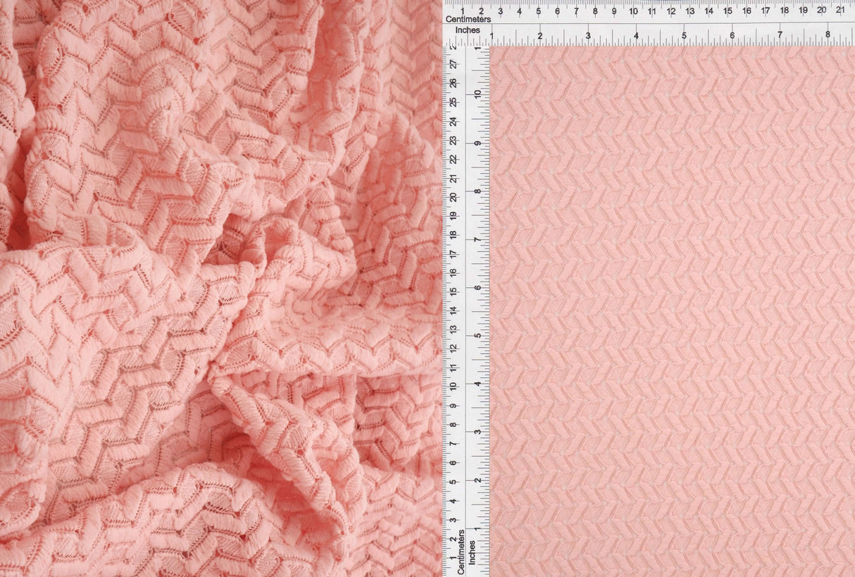 1 Yard Crochet Lace Fabric, 58/60'' Wide Polyester Spandex Blend