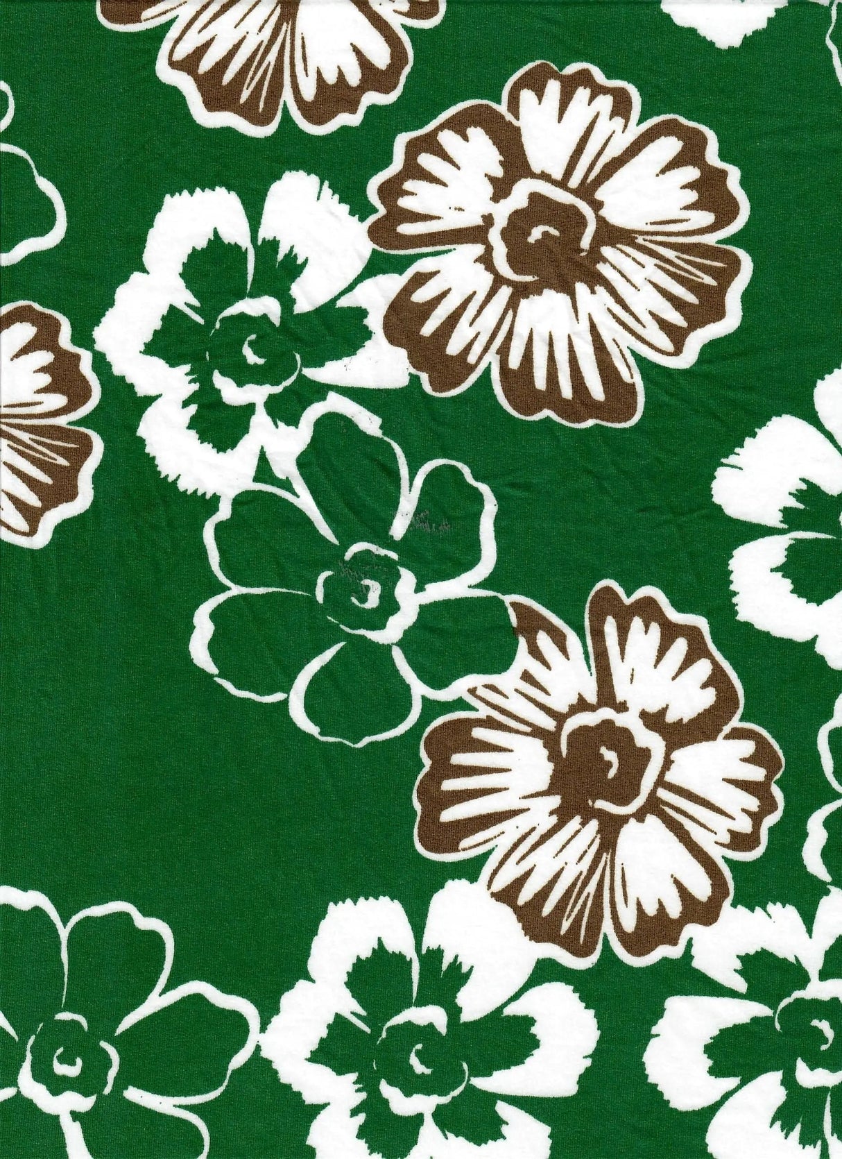 1 Yard DTY Brushed Flower Print Knit Fabric 58/60 Inches Wide Soft Stretch