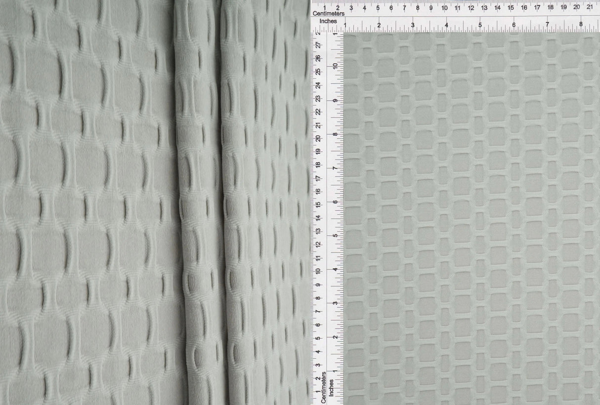 Honeycomb Knit Jacquard Solid Fabric 1 Yard Stretch Soft Durable 58/60" Wide