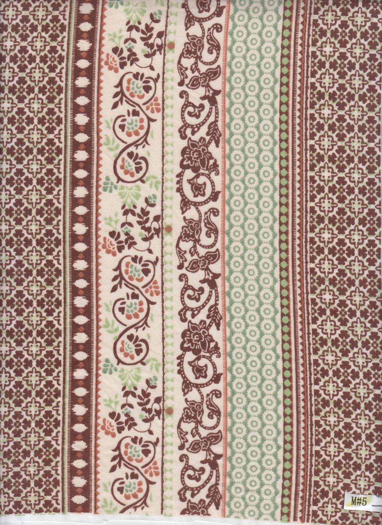 1 Yard Soft Stretch DTY Brushed Boho Stripe Knit Fabric 58/60 Inches Wide