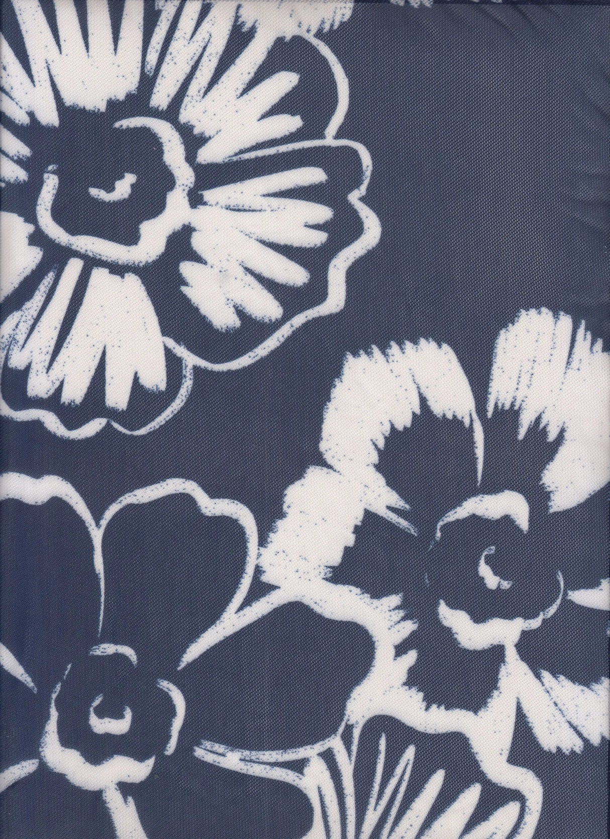 1 Yard Two-Tone Large Floral Digital Mesh Fabric, 54'' Wide Polyester Spandex Blend