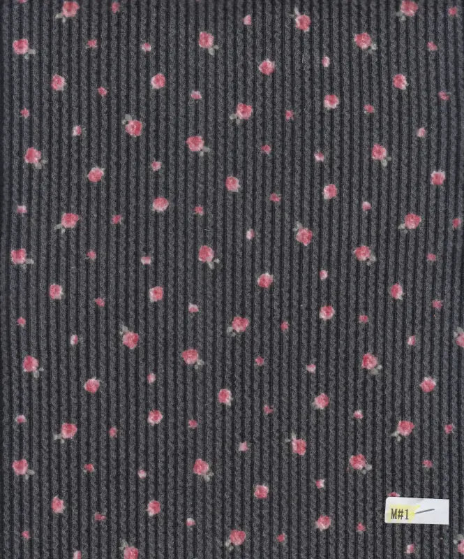 1 Yard Ditsy Floral Double Knit Fabric Cozy Stretch Poly Rayon Spandex 56 Inch Wide