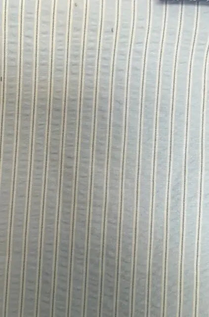 Seersucker Stripe Fabric Poly Cotton Rayon Blend Woven, 58" Wide Lightweight Texture
