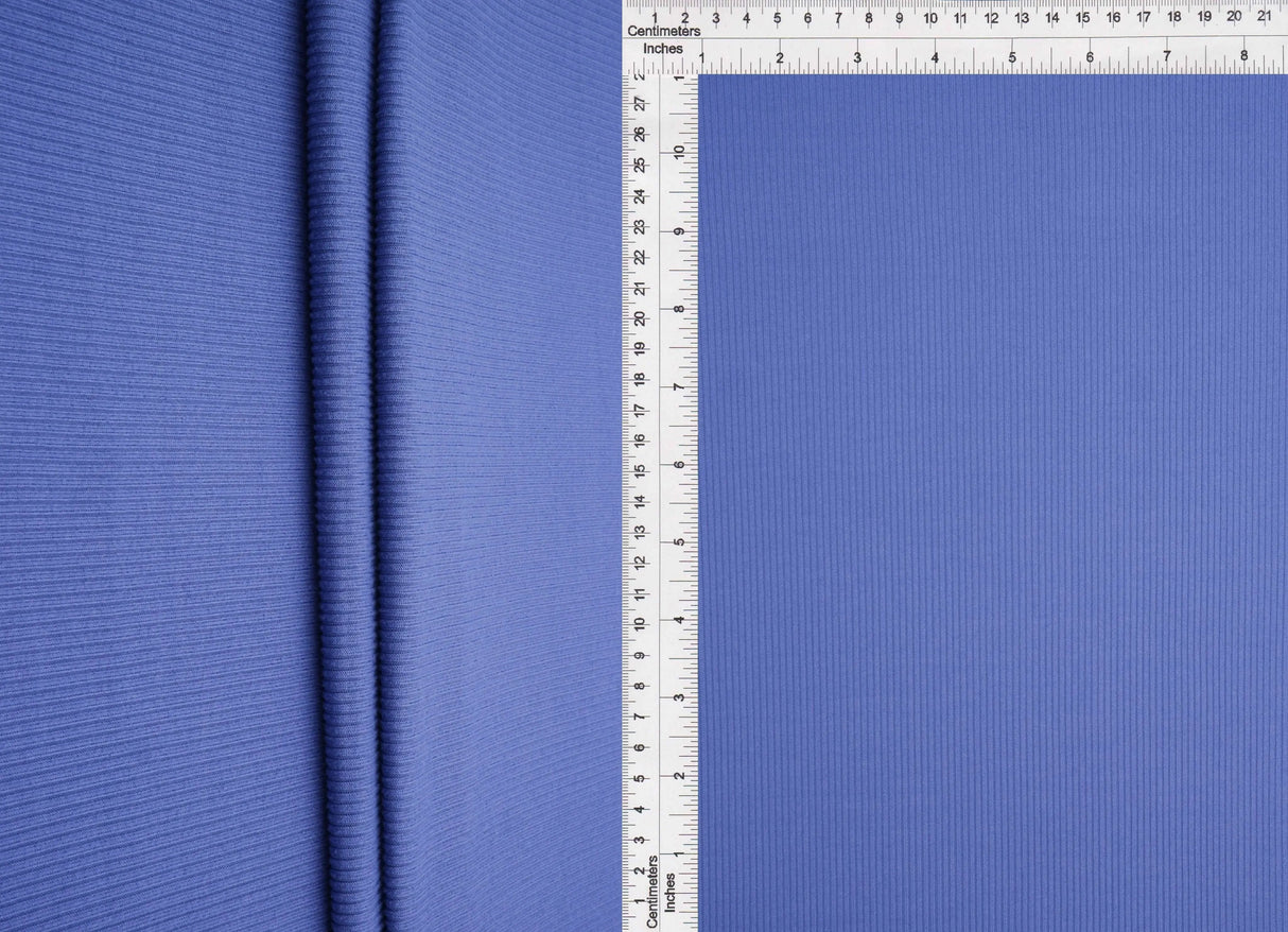 2×1 Yummy Solid Rib Knit Fabric Soft Stretch Polyester Spandex 58/60'' Width