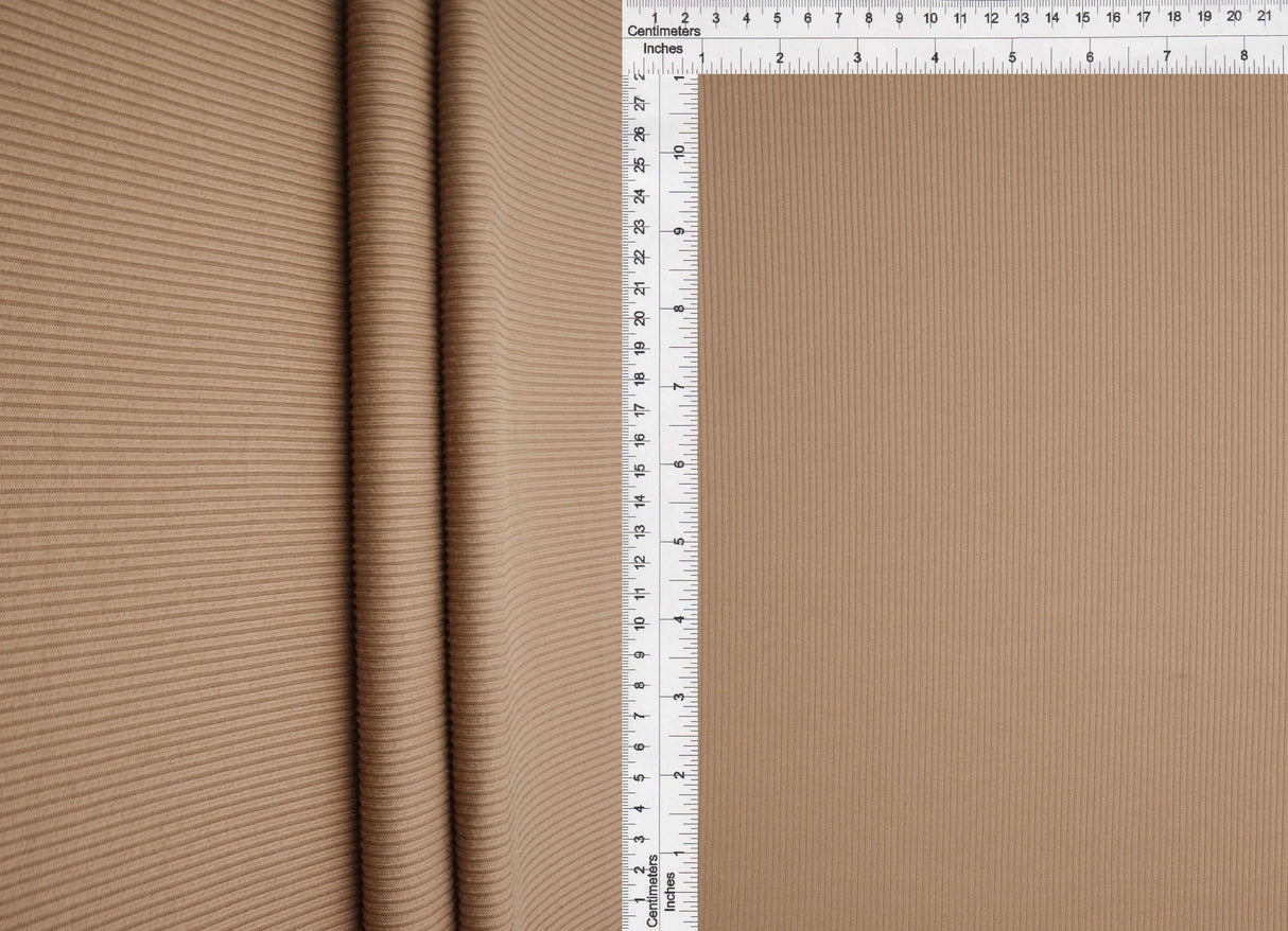 2×1 Yummy Solid Rib Knit Fabric Soft Stretch Polyester Spandex 58/60'' Width