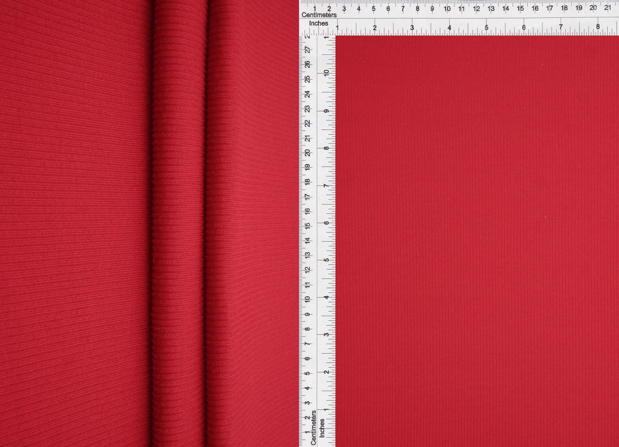 1 Yard 2x1 Yummy Rib Solid Knit Fabric 170 GSM, 58/60'' Wide Polyester Spandex Blend