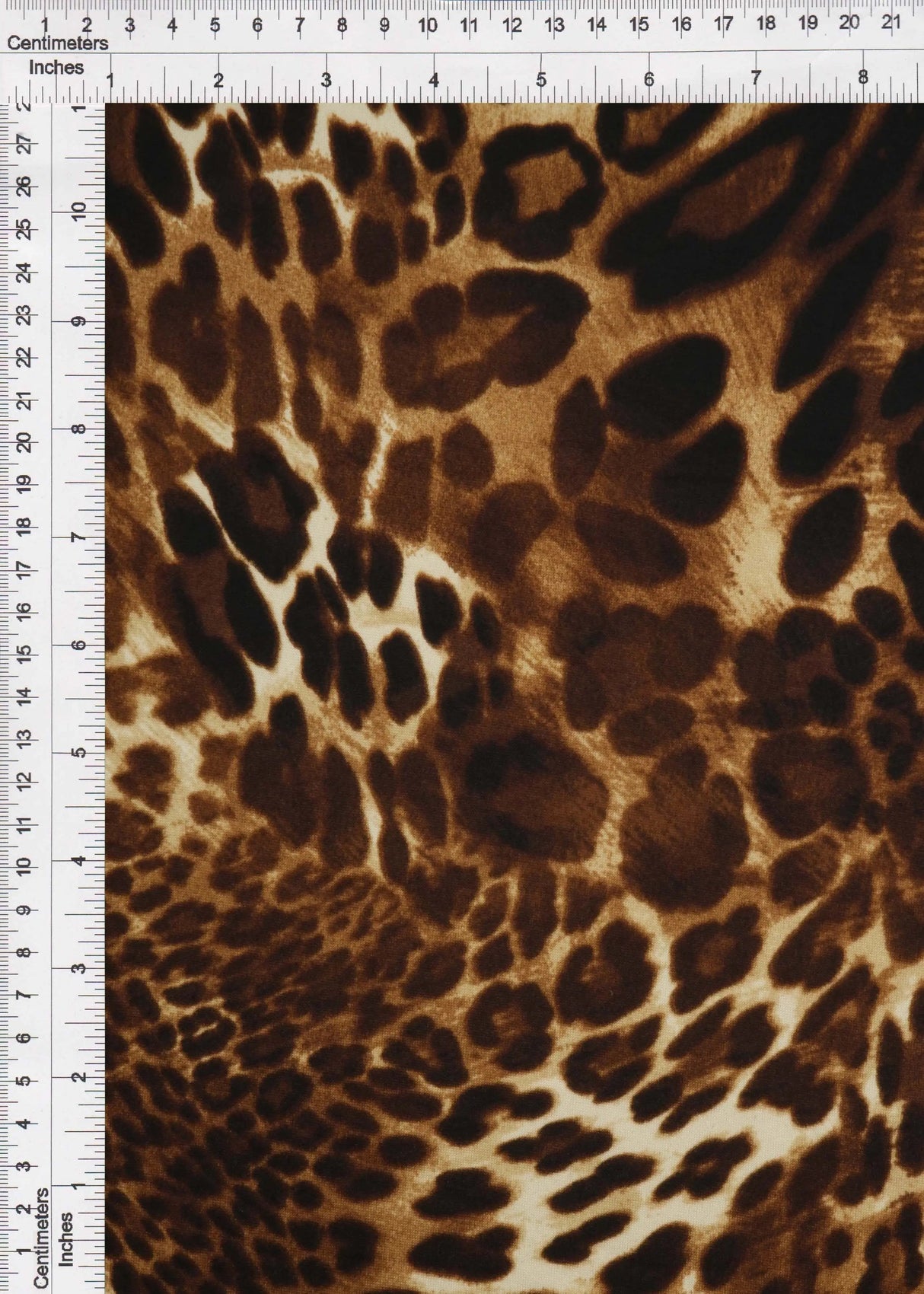 DTY Brushed Animal Print Fabric Soft Stretch Knit, 58/60” Wide for Apparel & Crafts