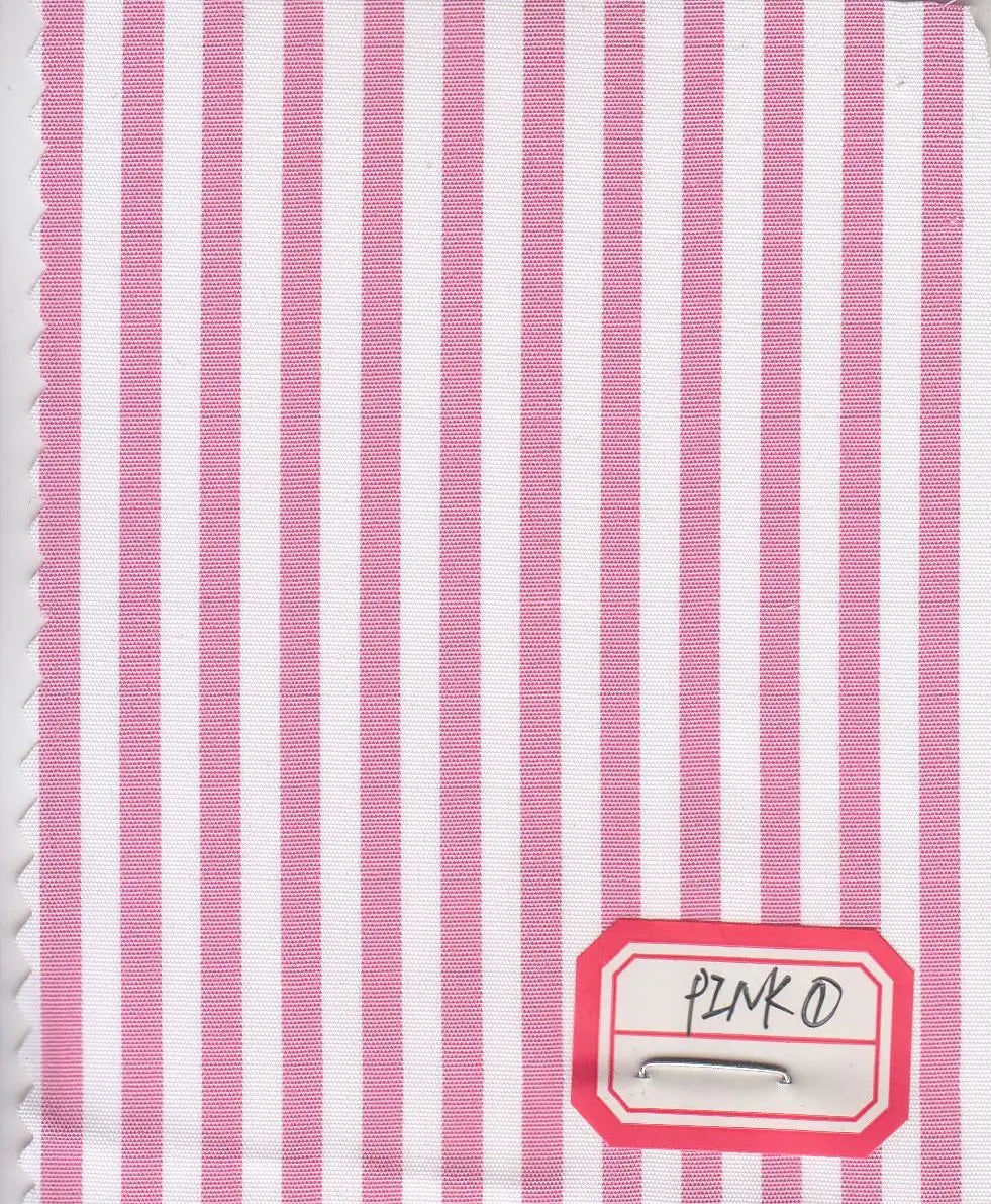 Striped Poplin Woven Fabric Lightweight Poly Cotton, 1/4" Stripe & 57/58" Wide