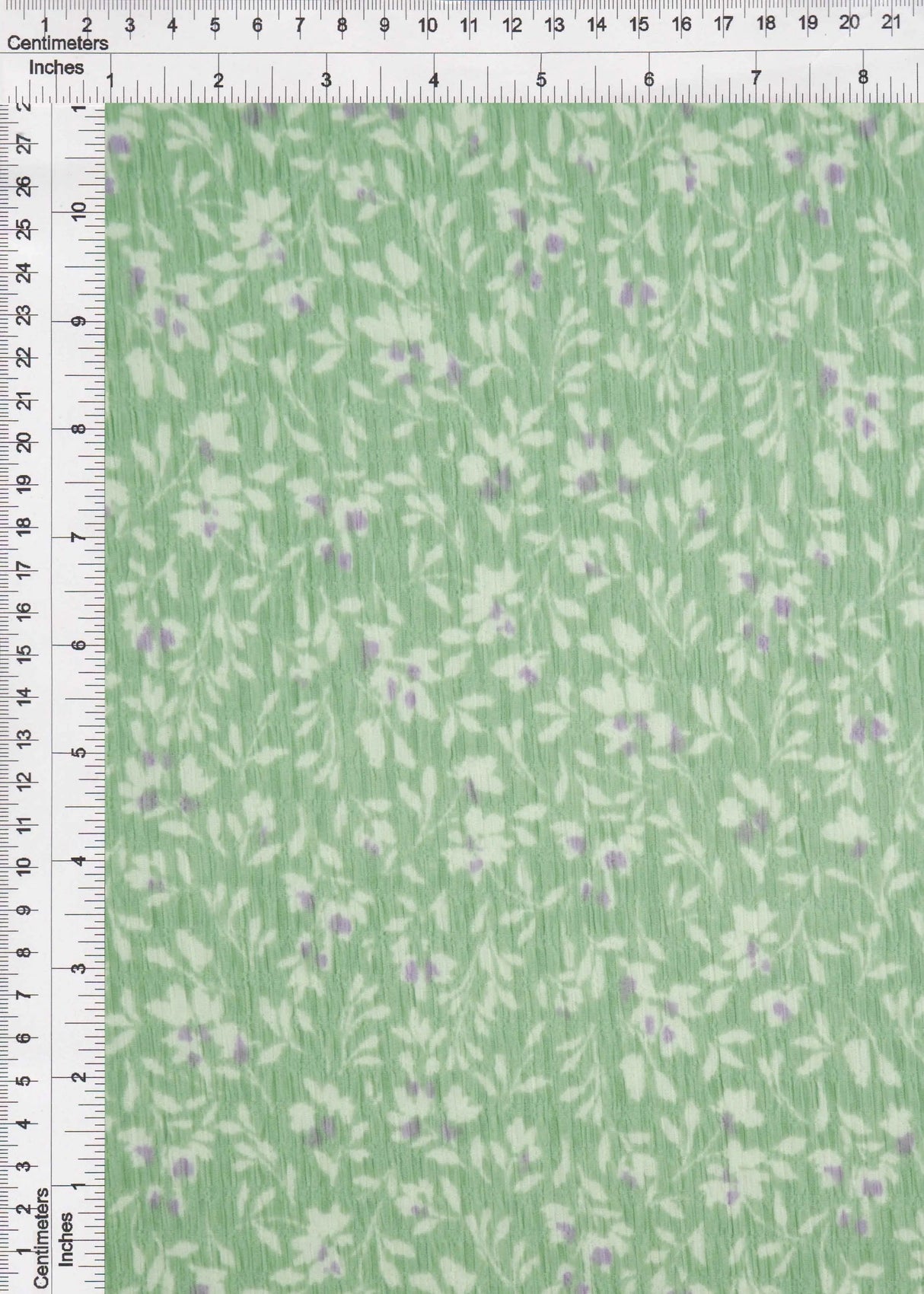 Crinkle Knit Floral Print Fabric Stretch Polyester Blend 58/59" Wide