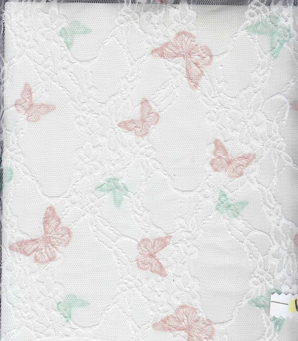 Digital Butterfly Lace Print Fabric 92% Poly 8% Span Soft Stretch Material 56/58 Inches Wide
