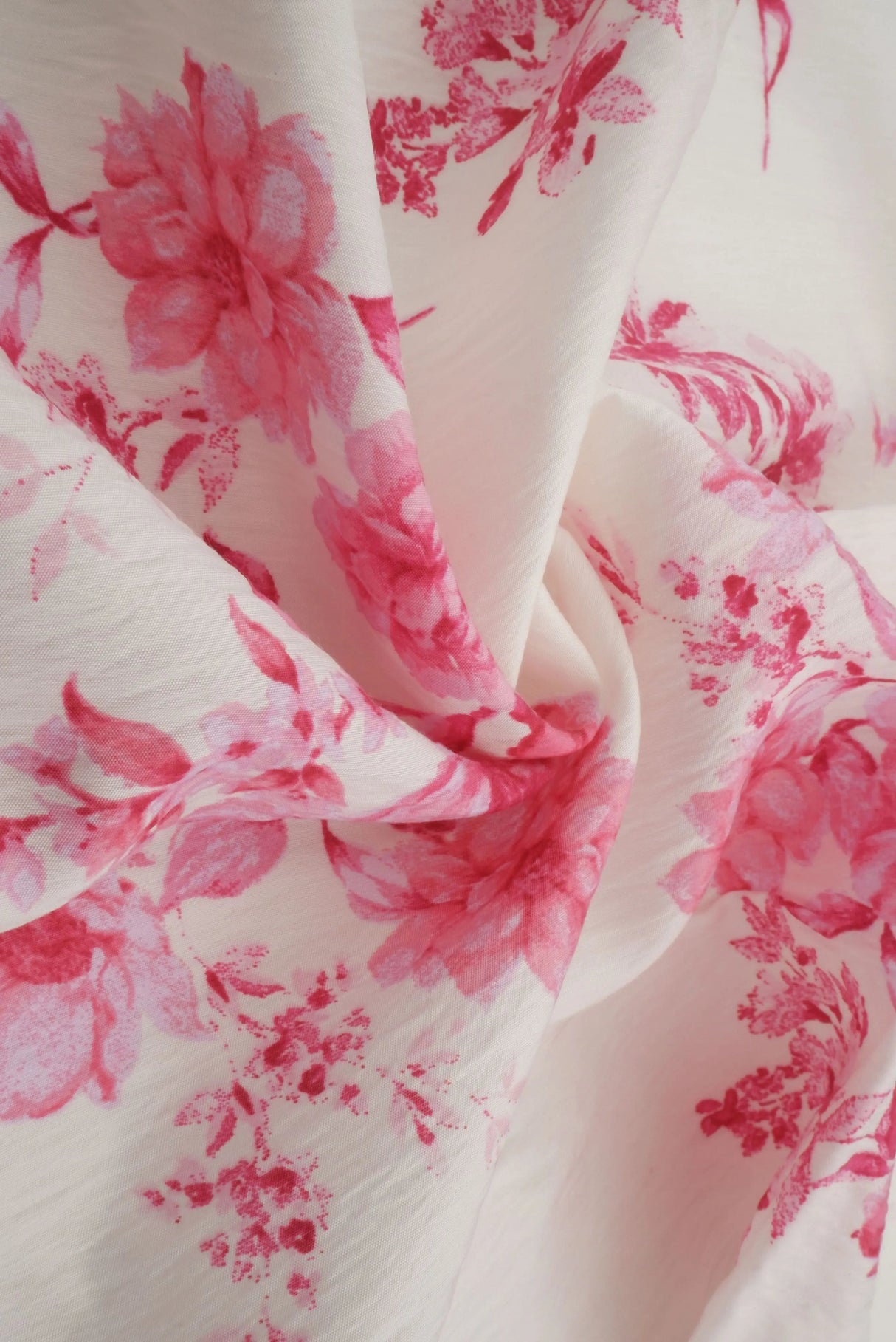 Airflow Floral Print Fabric, Lightweight Viscose Nylon Woven, 57" Wide