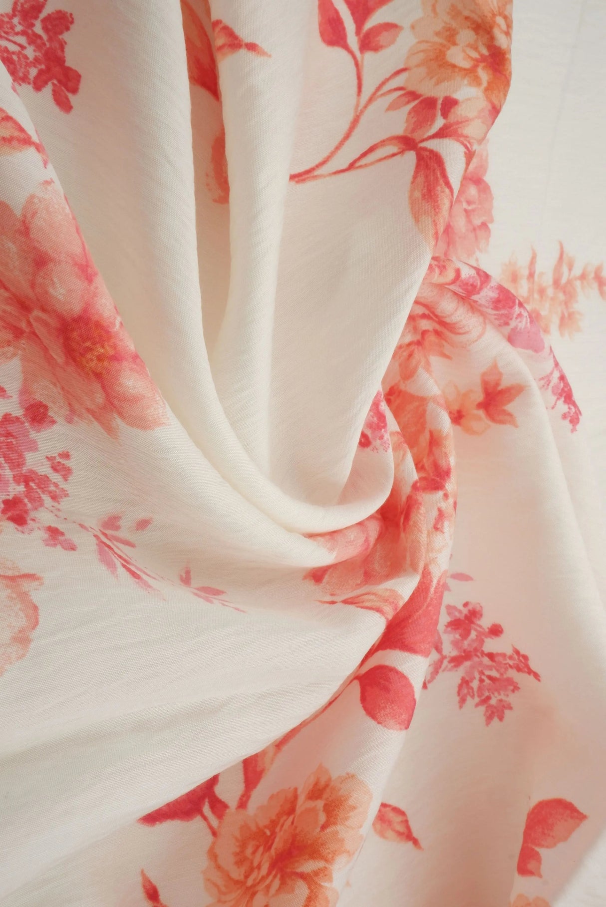 Airflow Floral Print Fabric, Lightweight Viscose Nylon Woven, 57" Wide