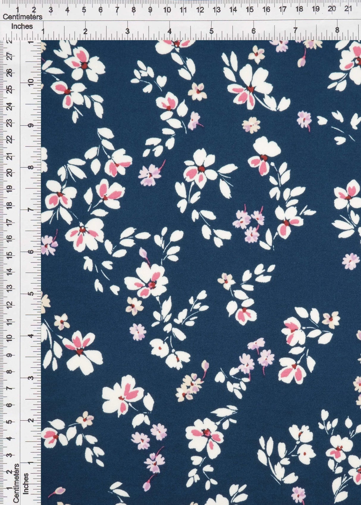 1 Yard DTY Floral Print Fabric 58/60 Inch Wide Soft Stretch Material for Dresses Tops & Crafts