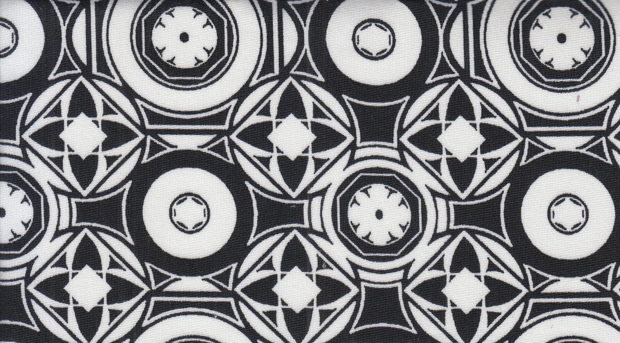 1 Yard Modern Geo DTY Stretch Knit Fabric 58/60 Inch Wide Soft Lightweight Print for Stylish Clothing & Craft Projects