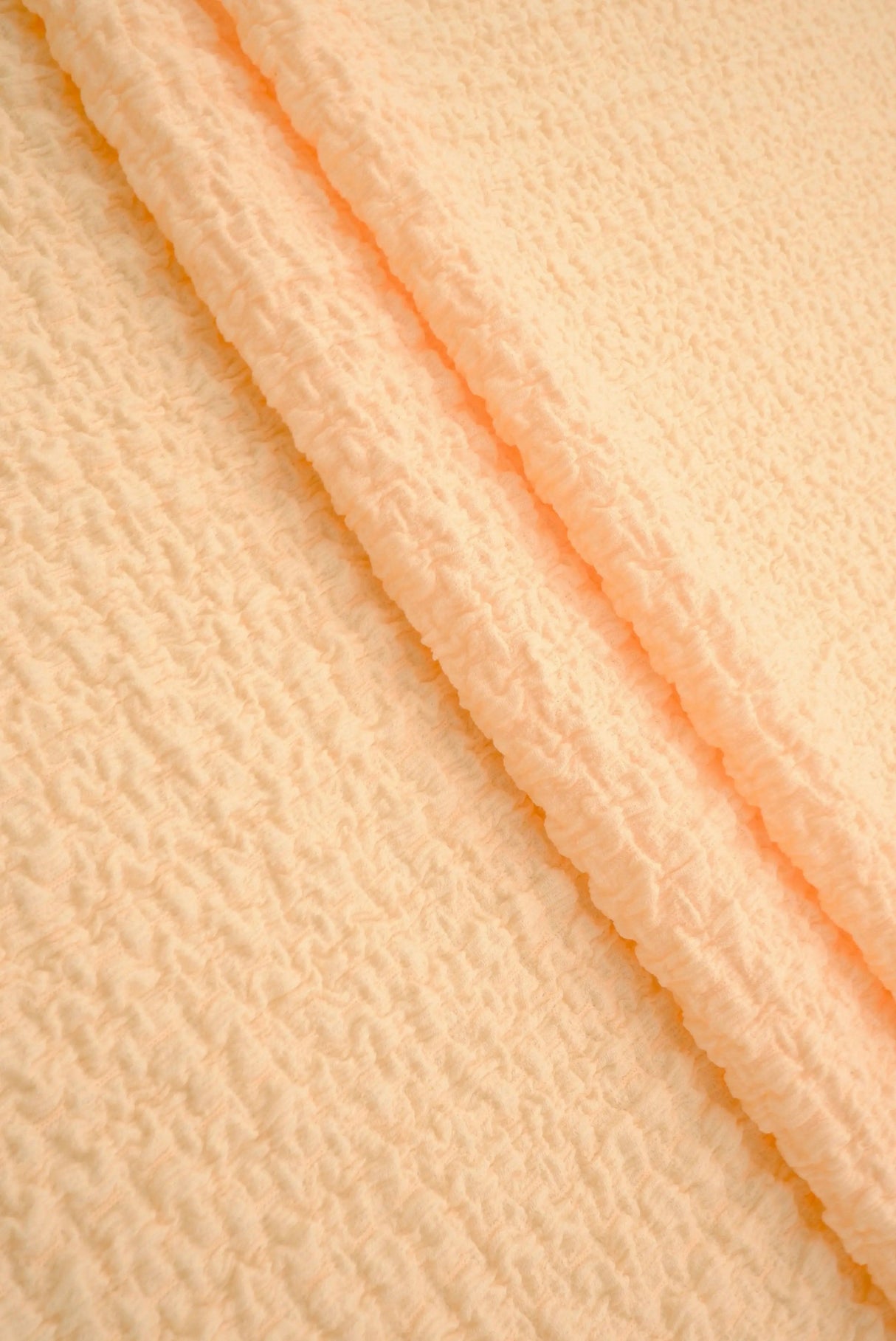 Waffle Crepe Woven Fabric, Stretch Textured Home Decor Material 58/59" Wide