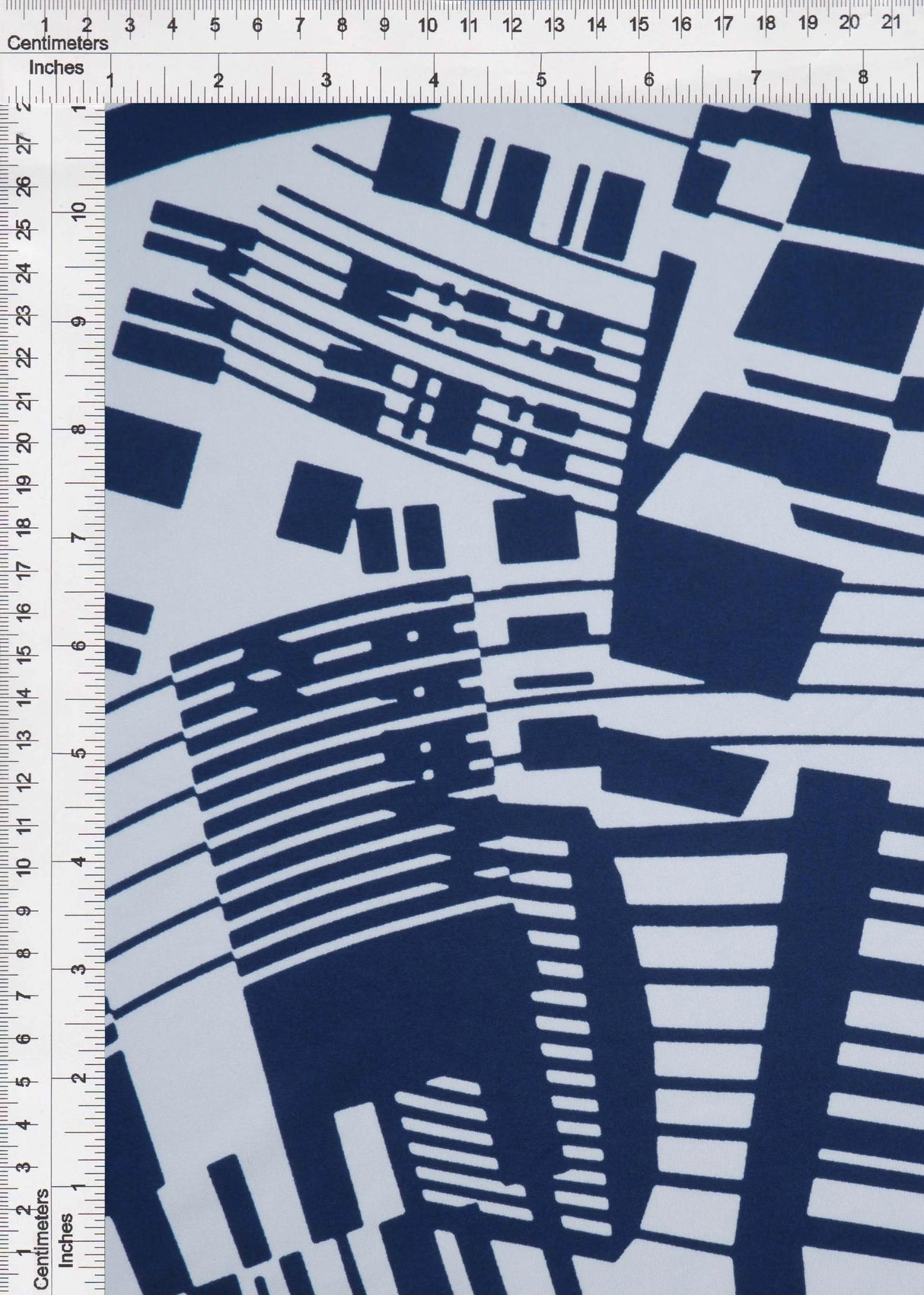 1 Yard Geometric DTY Knit Stretch Fabric 58/60 Inch Wide Lightweight Material for Apparel & DIY Projects