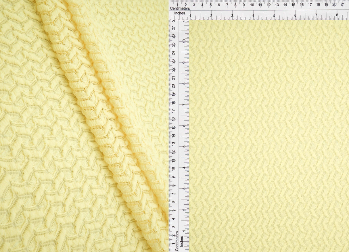 1 Yard Crochet Lace Fabric, 58/60'' Wide Polyester Spandex Blend