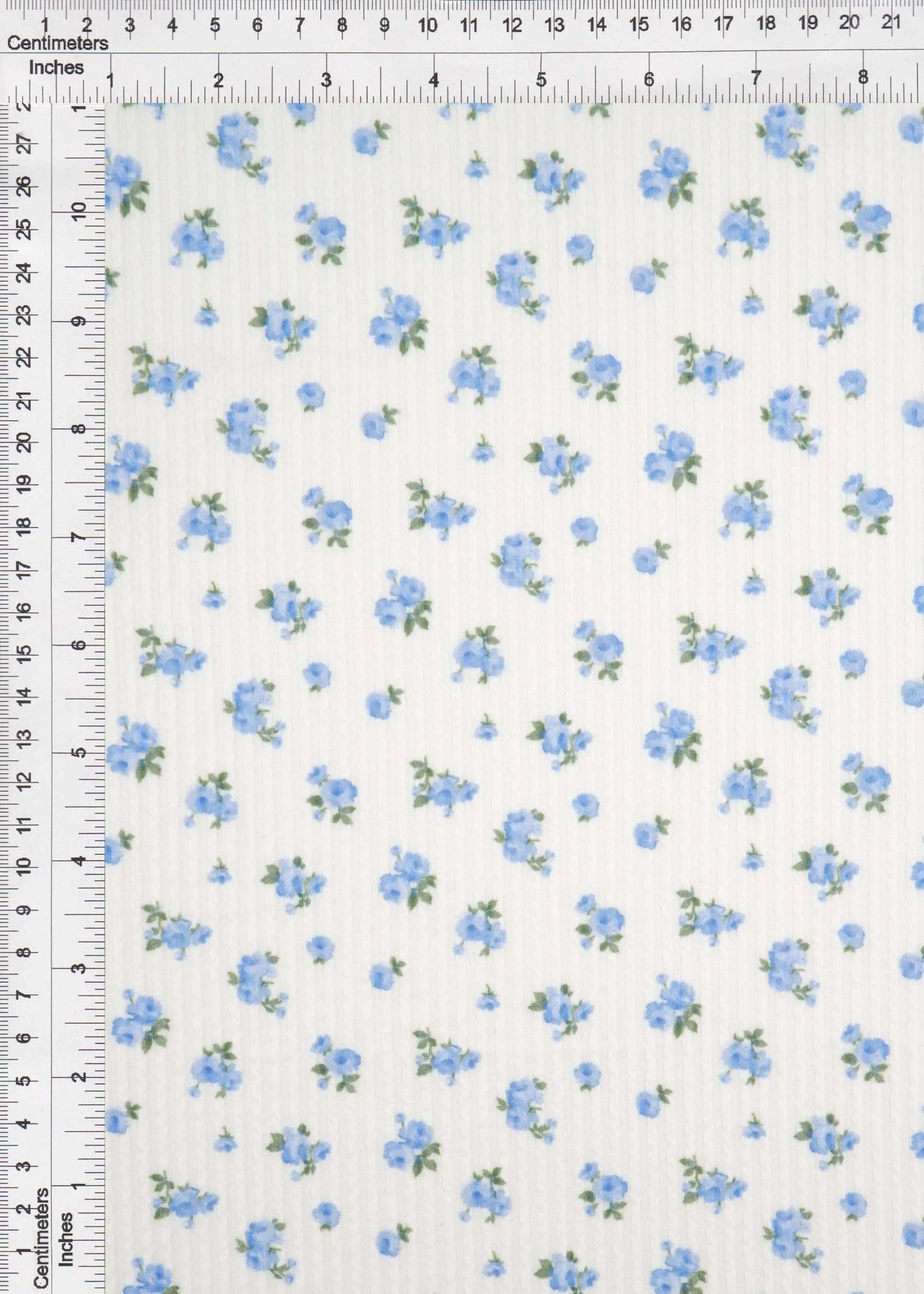 1 Yard Double Knit Ditsy Print Fabric 230 GSM Polyester Rayon Spandex Blend 56/57" Width