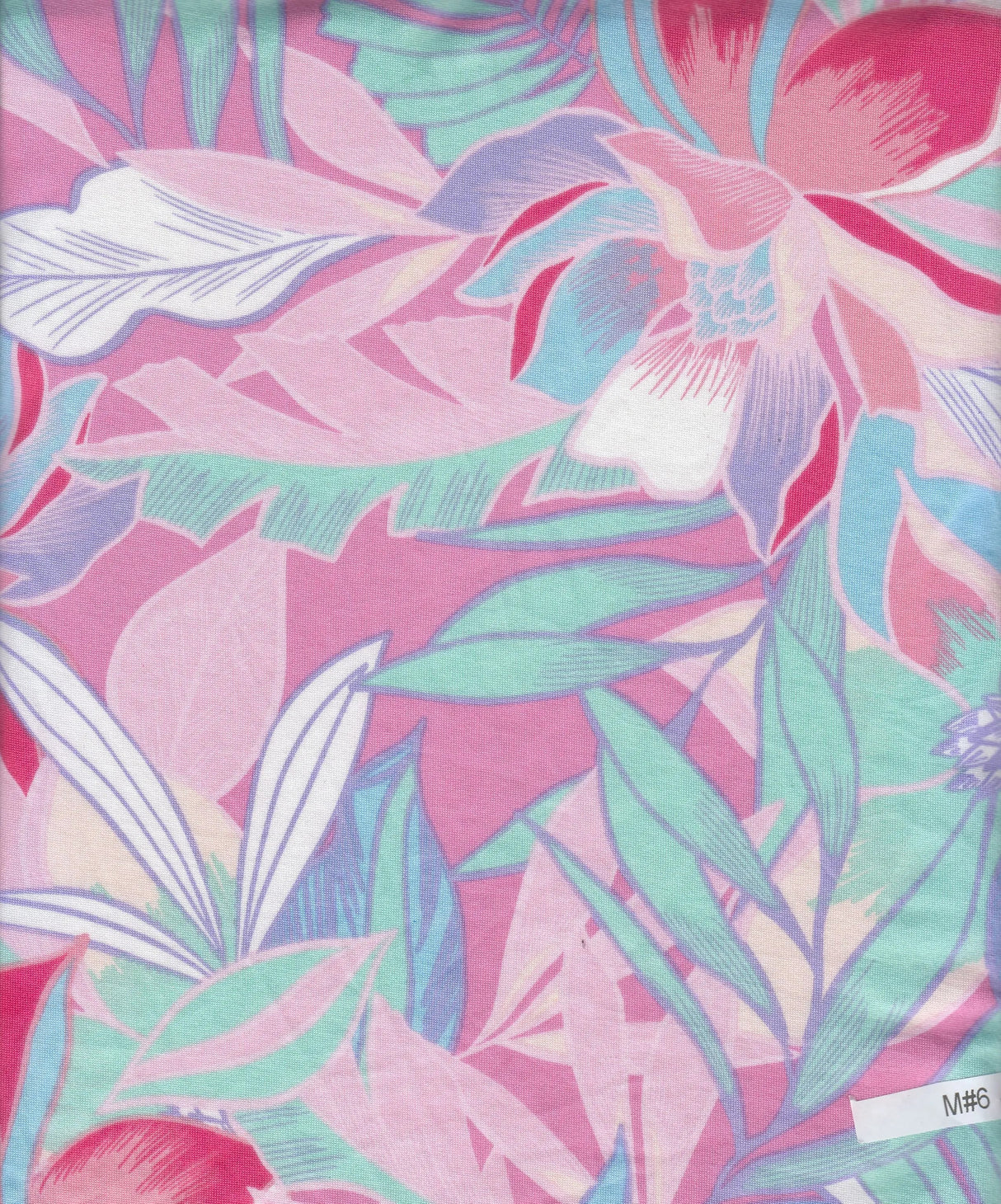 1 Yard Tropical Leaf DTY Stretch Knit Fabric 58/60 Inch Wide Soft Lightweight Material for Summer Outfits & DIY Crafts