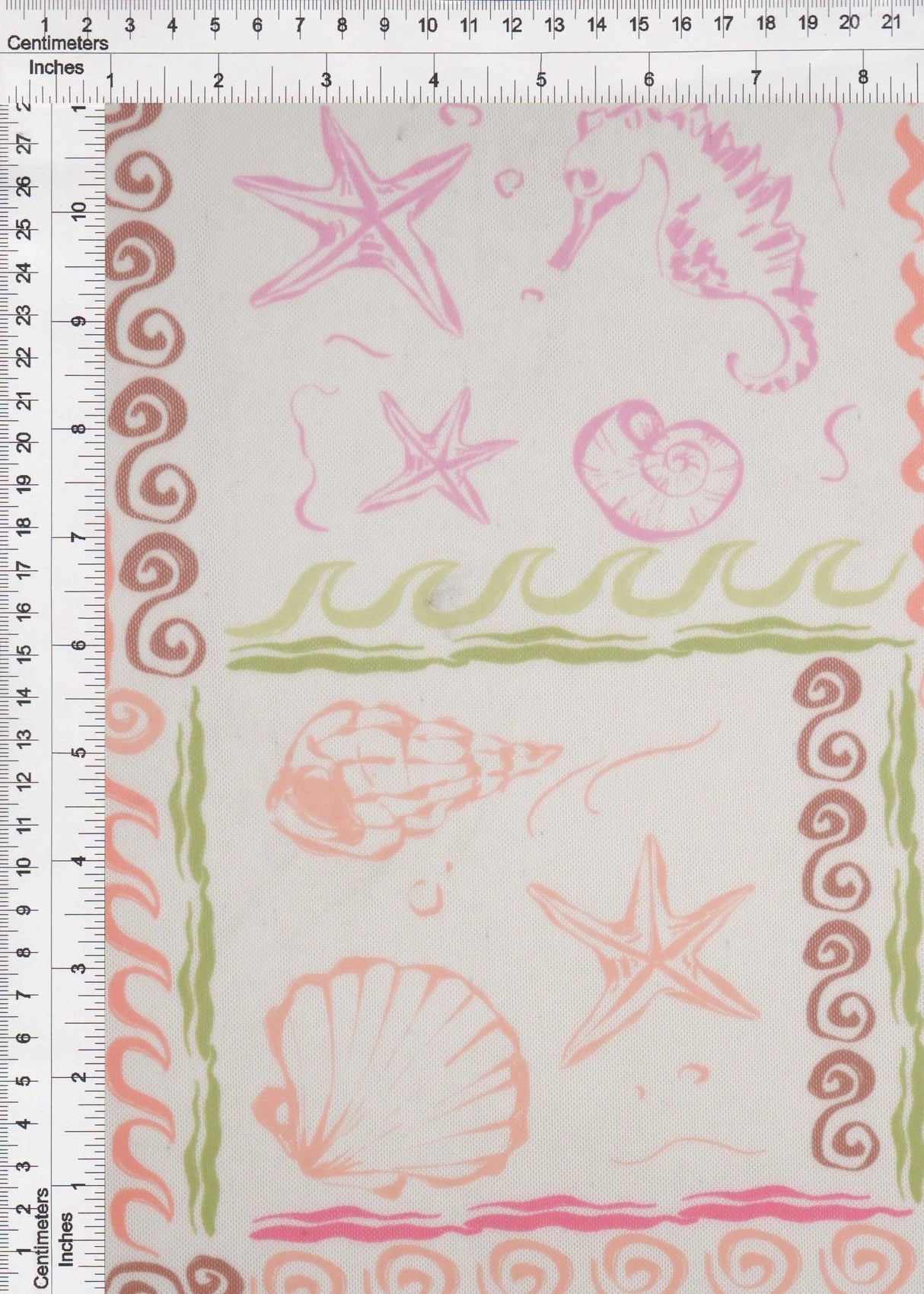 1 Yard Digital Under The Sea Mesh Knit Fabric, 56/58'' Wide Polyester Spandex Blend