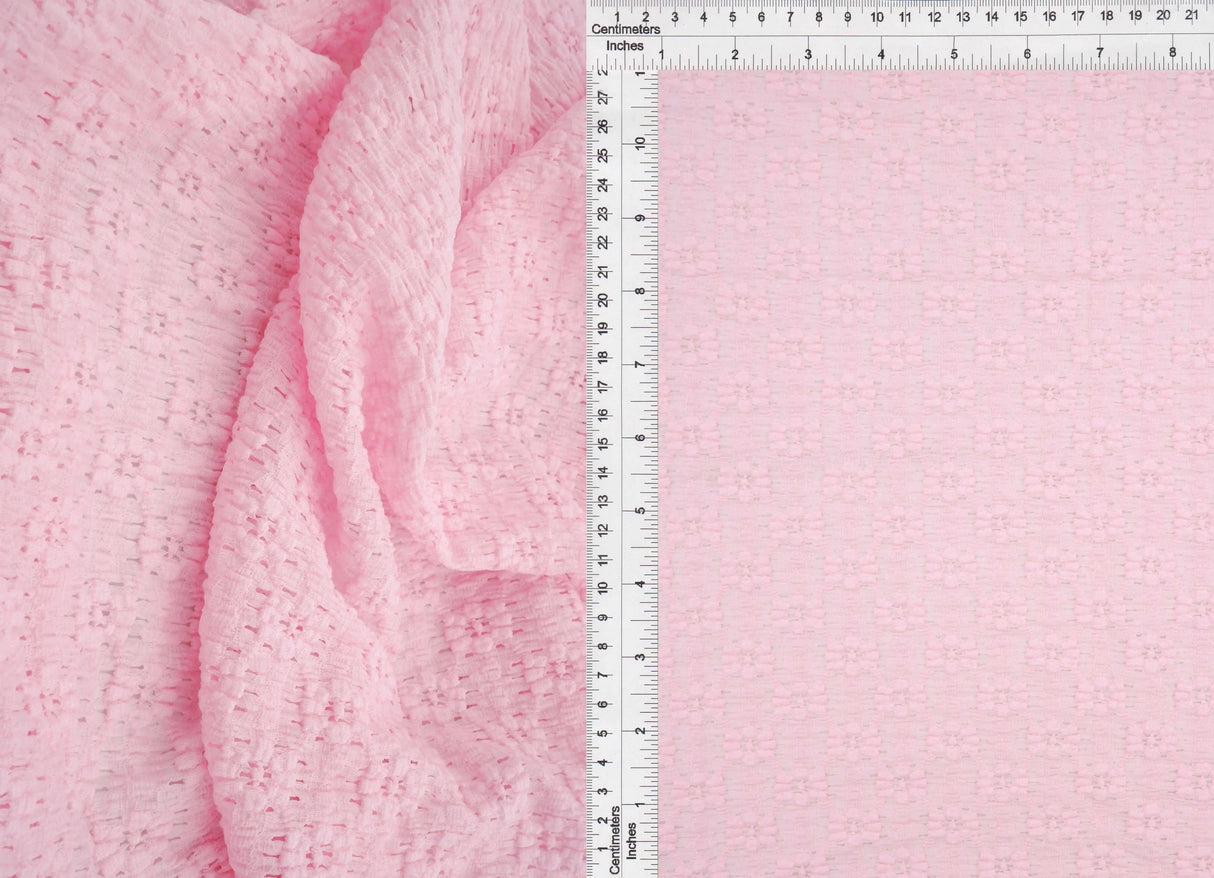 1 Yard Ditsy Floral Lace Fabric, 52/53'' Wide Nylon Cotton Spandex Blend