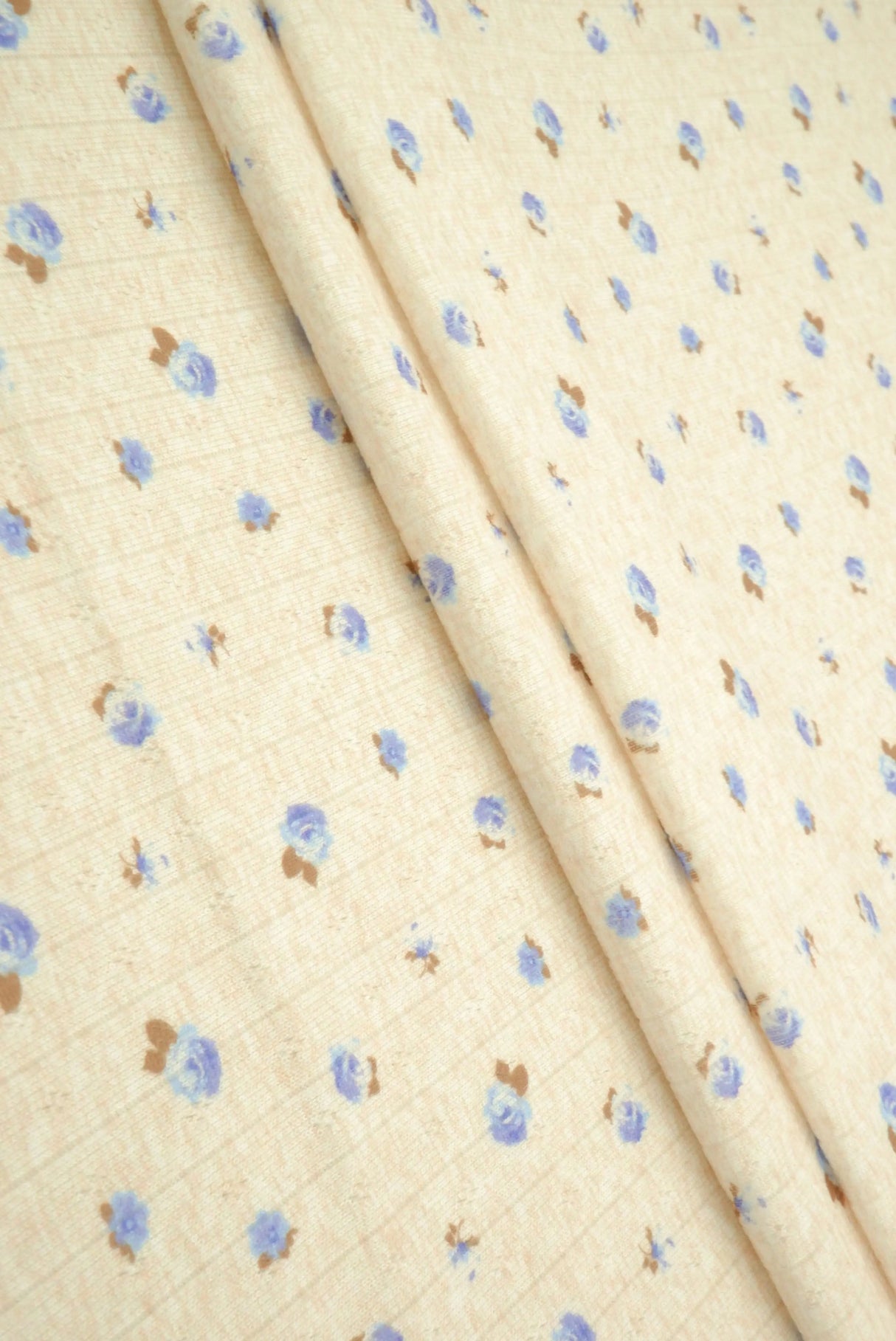 1 Yard Cotton Style Pointelle Ditsy Digital Print Fabric 220 GSM Polyester Spandex 58/60" Width