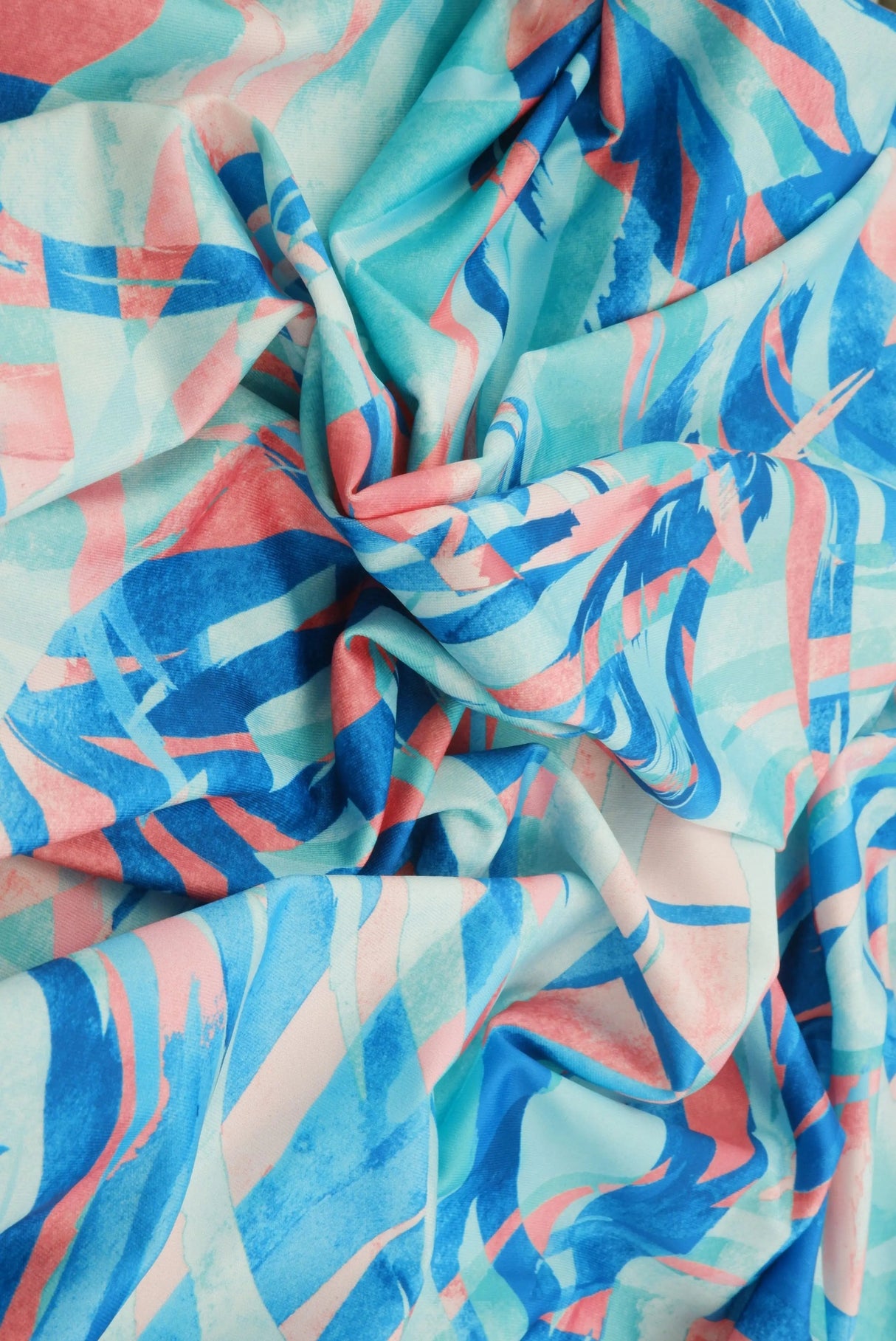 58/60" Width DTY Tropical Leaf Digital Print Fabric 96 Percent Poly 4 Percent Spandex Soft Stretch Material