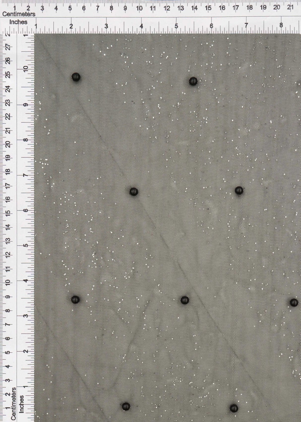 1 Yard Black Mesh Sequins Embroidery Fabric, Polyester Spandex Blend