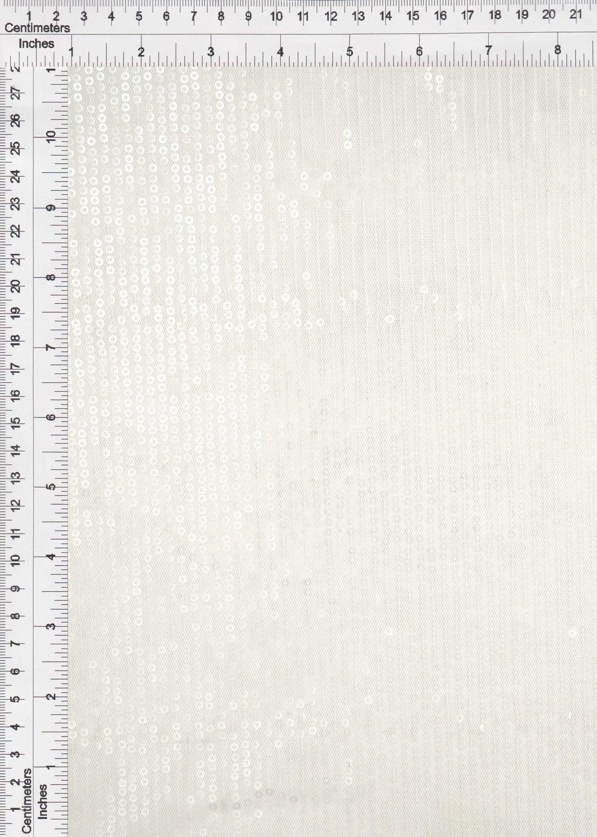 1 Yard Ivory Mesh Sequins Embroidery Fabric, Polyester Spandex Blend