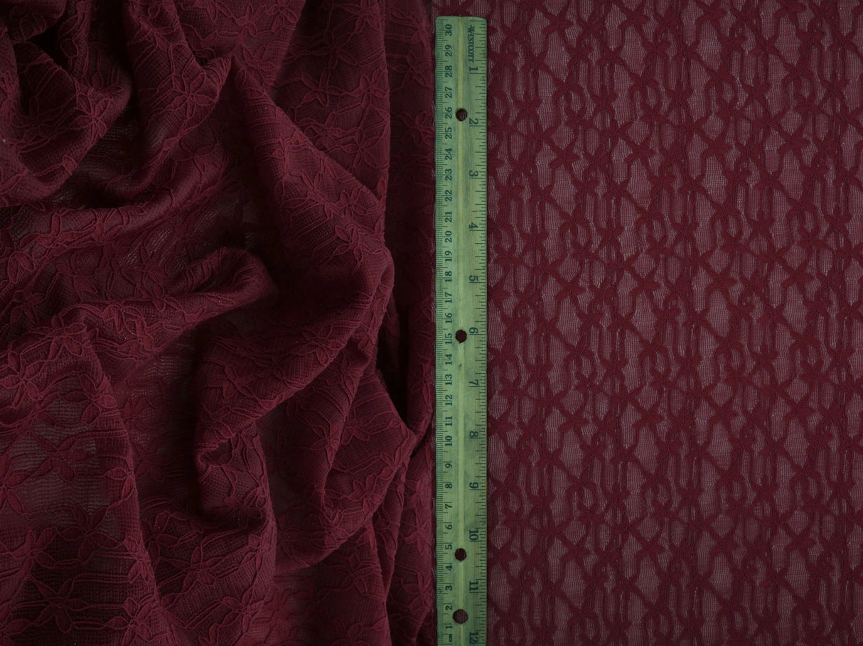 Ditsy Flower Lace Fabric 1 Yard Soft Stretch Lightweight Material 48/50" Wide