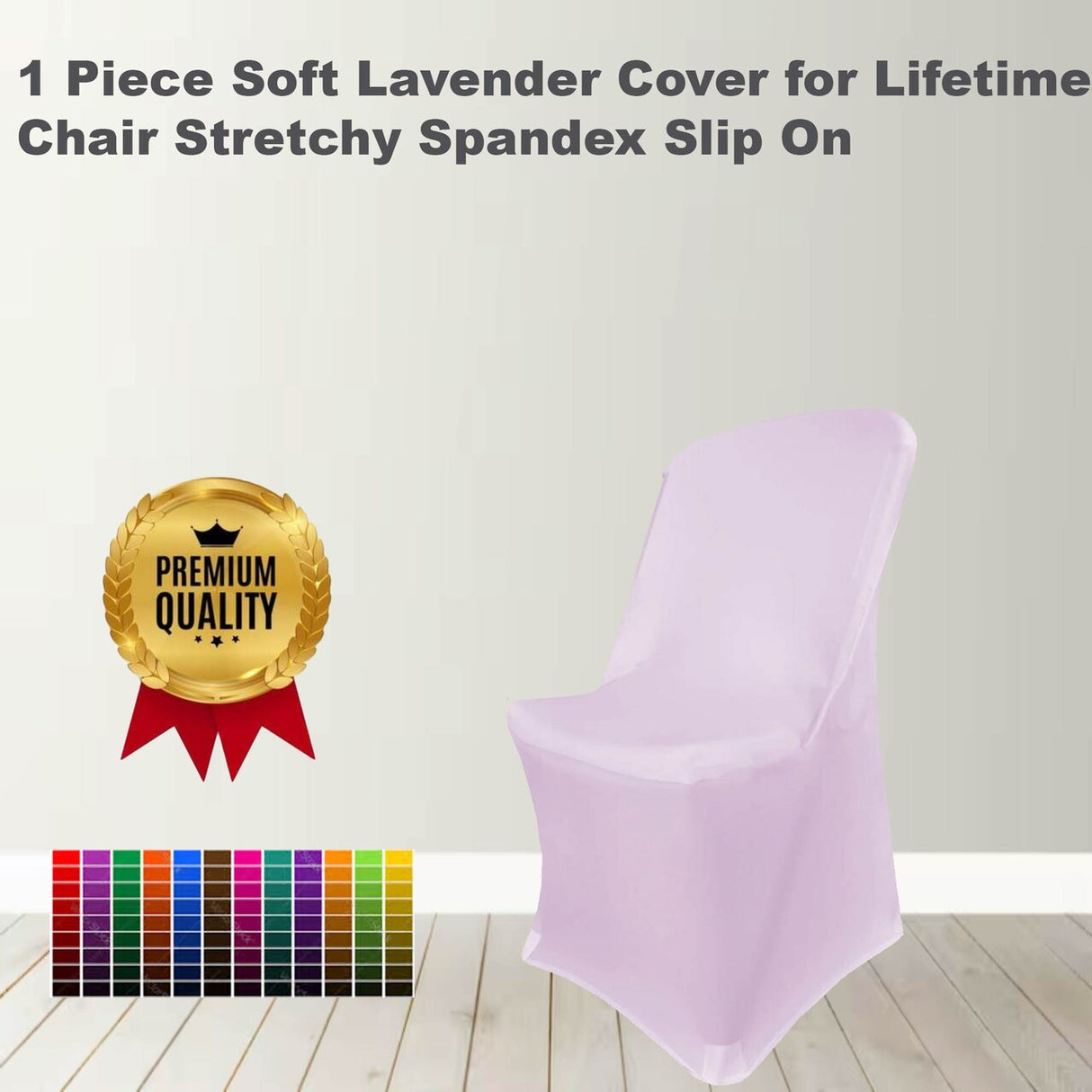 1 Piece Soft Lavender Cover for Lifetime Chair Stretchy Spandex Slip On