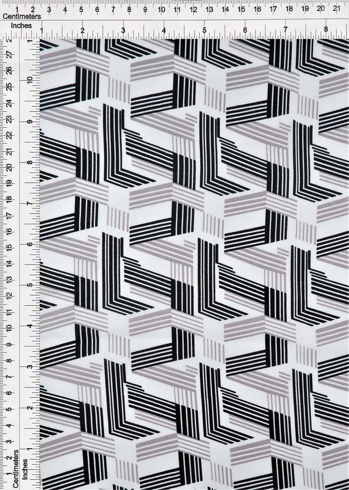 1 Yard Wool Dobby Geo Print Fabric, 57/58'' Wide 100% Polyester