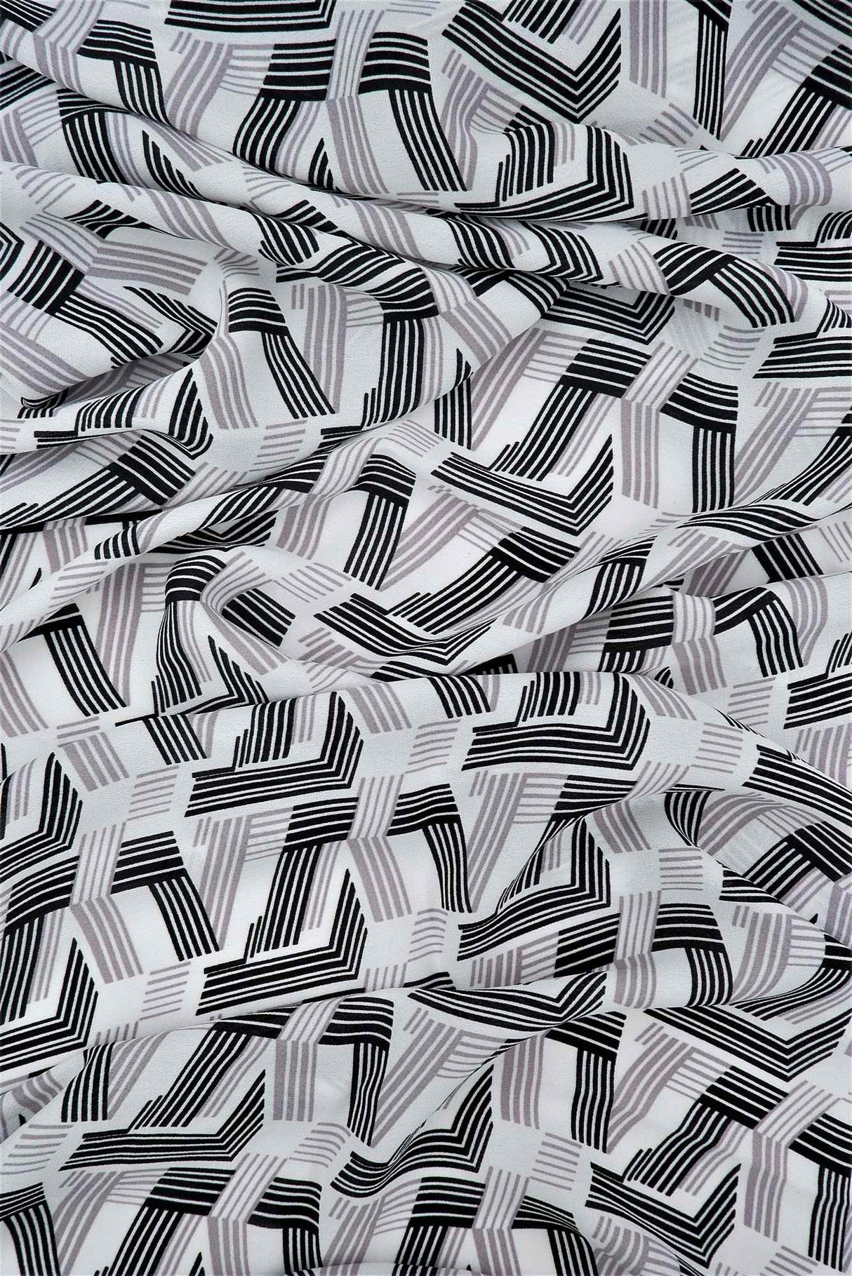 1 Yard Wool Dobby Geo Print Fabric, 57/58'' Wide 100% Polyester