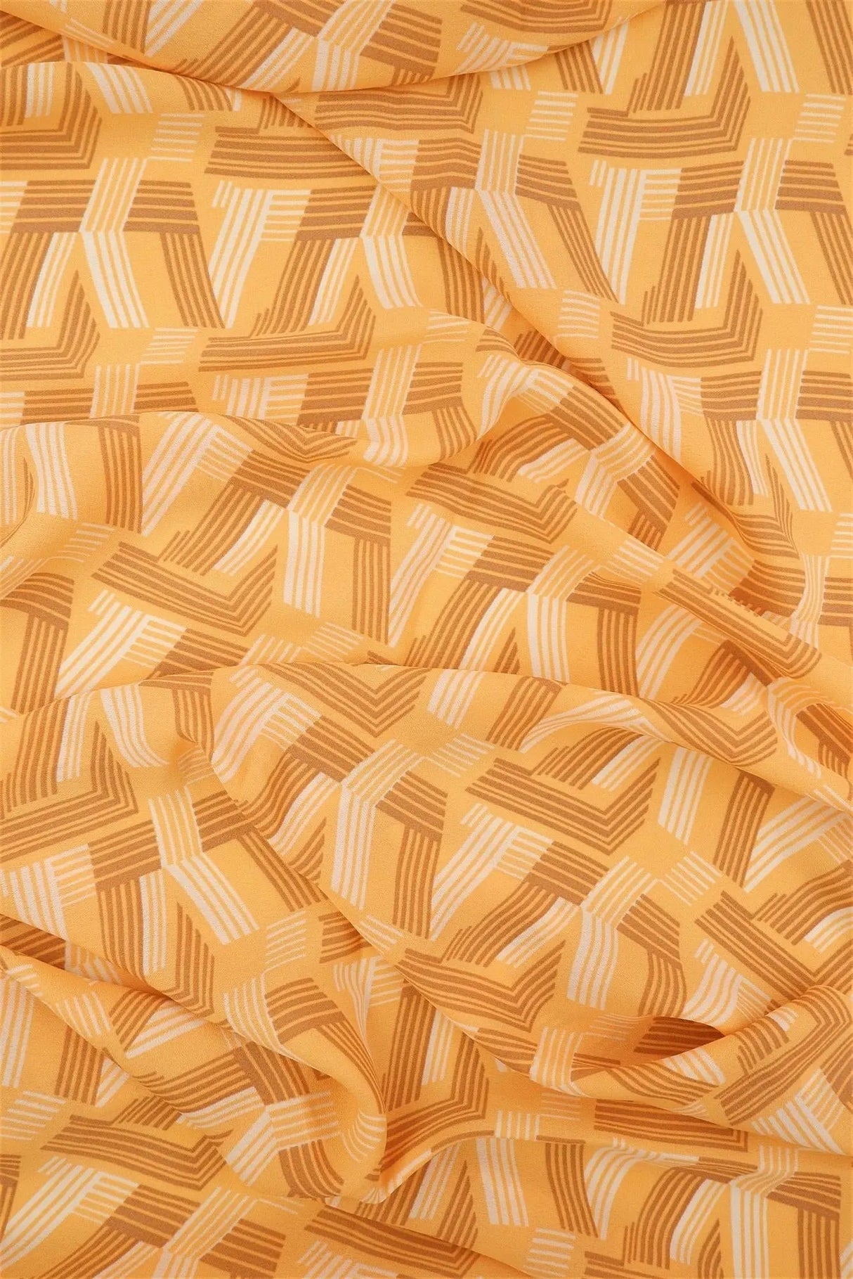 1 Yard Wool Dobby Geo Print Fabric, 57/58'' Wide 100% Polyester