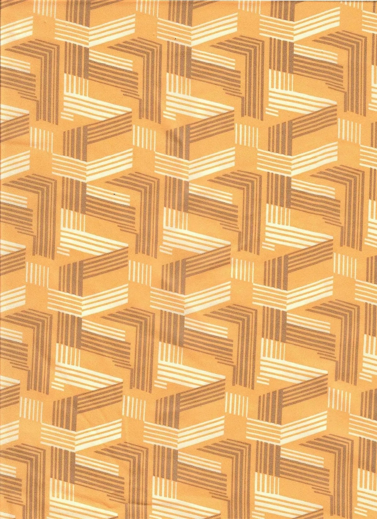 1 Yard Wool Dobby Geo Print Fabric, 57/58'' Wide 100% Polyester