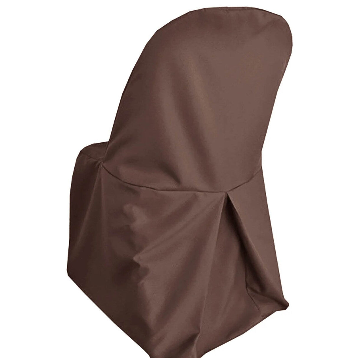 1 Piece Chocolate Polyester Chair Cover for Stylish Folding Seating