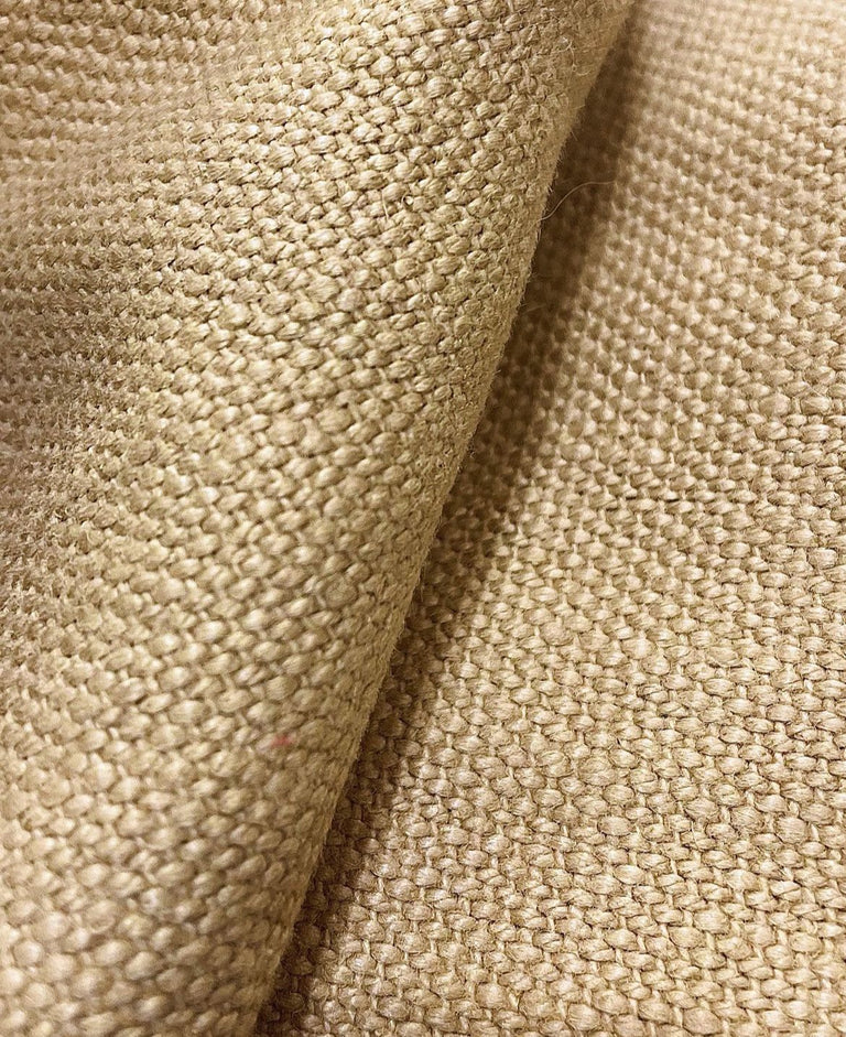 1 Yard Solid Caramel Heavyweight Pure Linen Fabric 13.5 oz Softened 58 Inches Wide