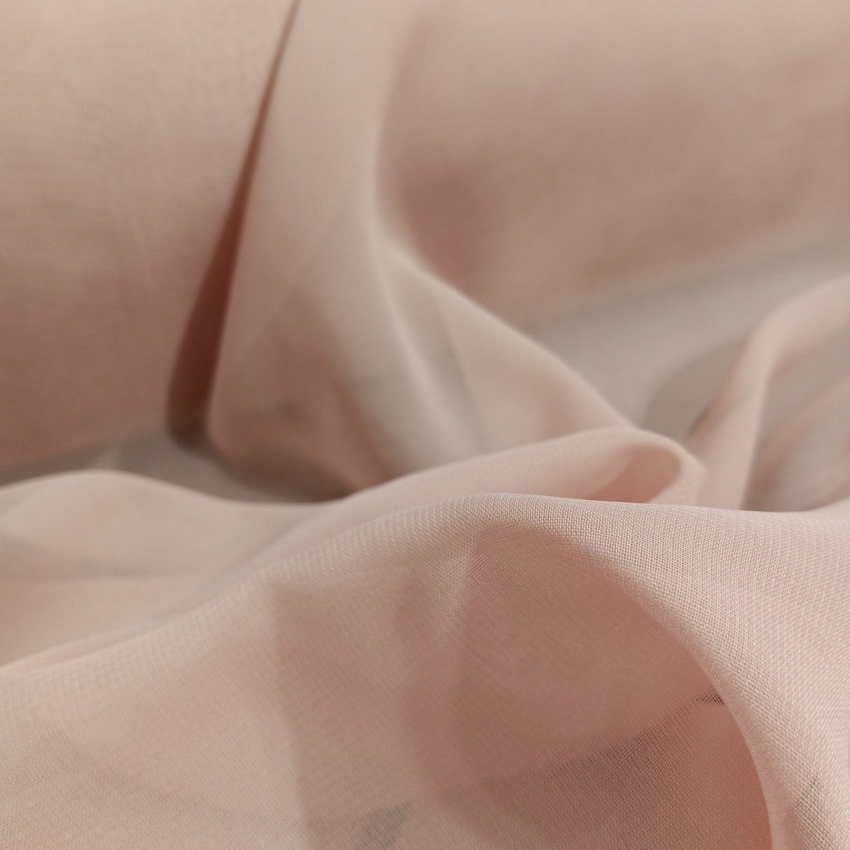 1 Yard Rose Powder Chiffon Fabric Lightweight Sheer Soft Material for Dresses Scarves and Décor 60 Inch Width