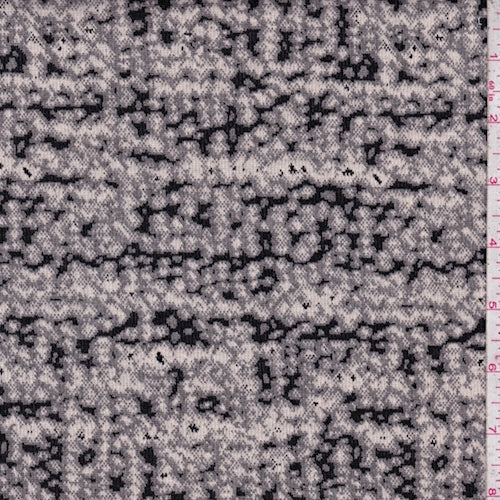 1 Yard Black Stone Cream Pebble Jacquard Knit Fabric Sweaters Cardigans 58 Inches Width