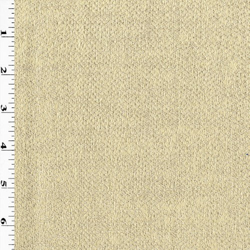 1 Yard Shell Beige Textured Dobby Woven Home Decorating Fabric Upholstery 56 Inches Width