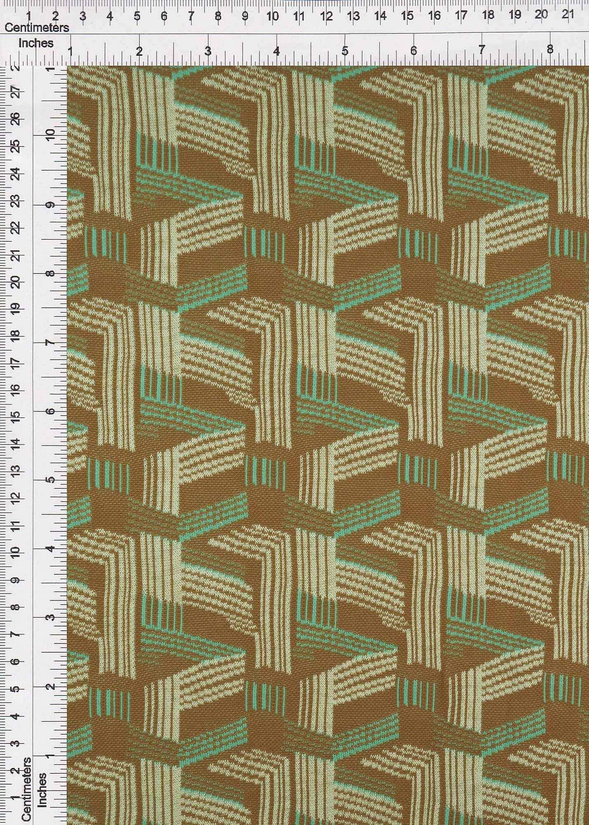 1 Yard Double Knit Jacquard Geo Fabric 220 GSM Polyester Spandex Blend 58/60" Width