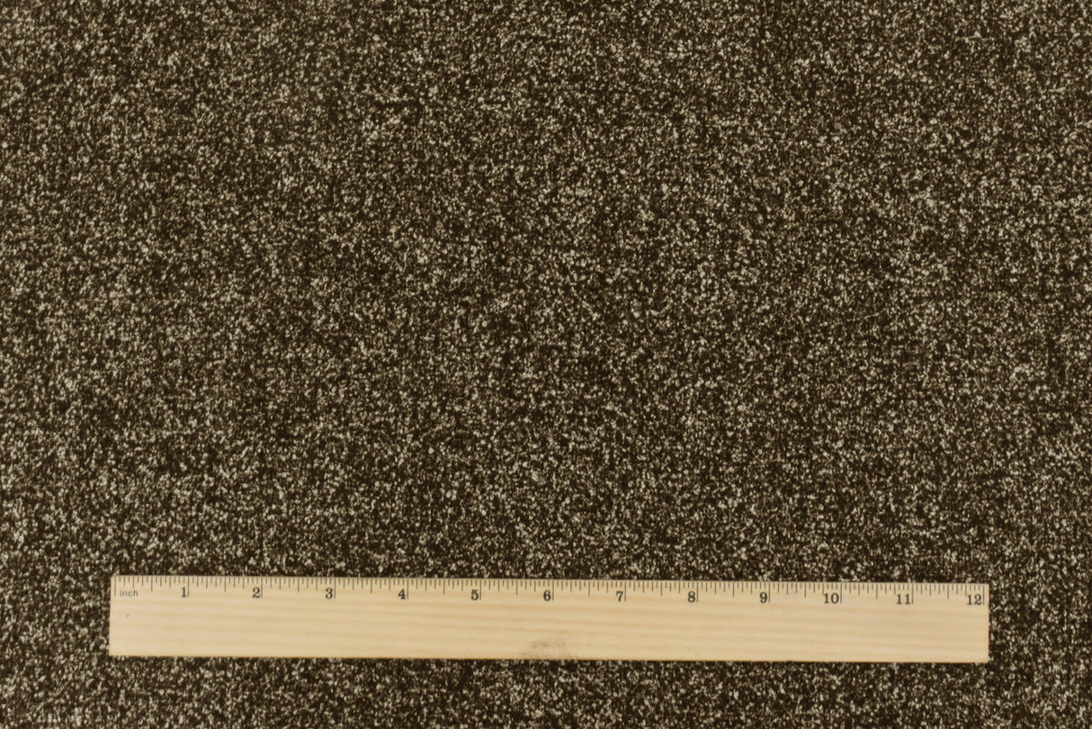 1 Yard Coffee Brown Ivory Texture Boucle Acrylic Wool Double Woven Fabric Apparel 59 Inches Width